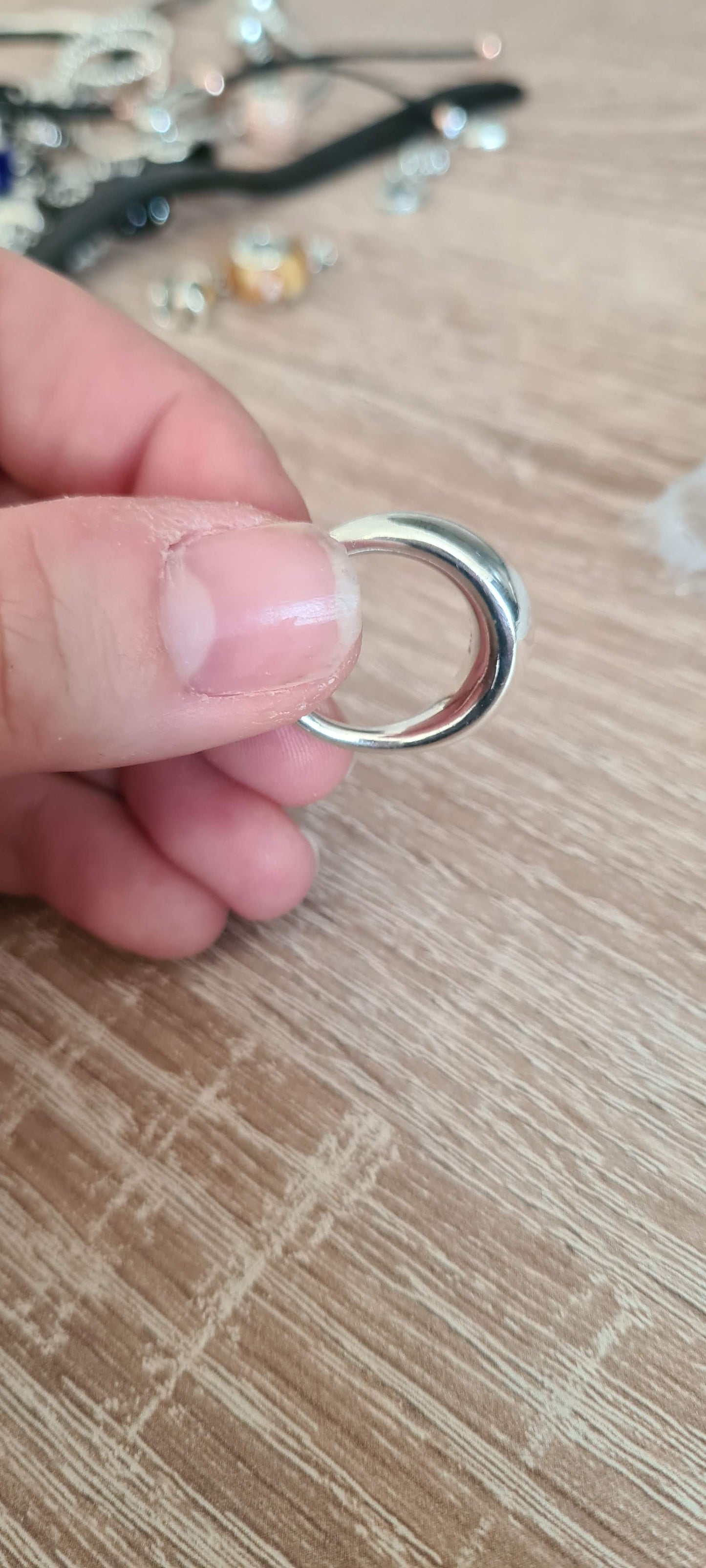 Genuine Pandora Size 52 Liquid Flow Solid Silver Ring SALE