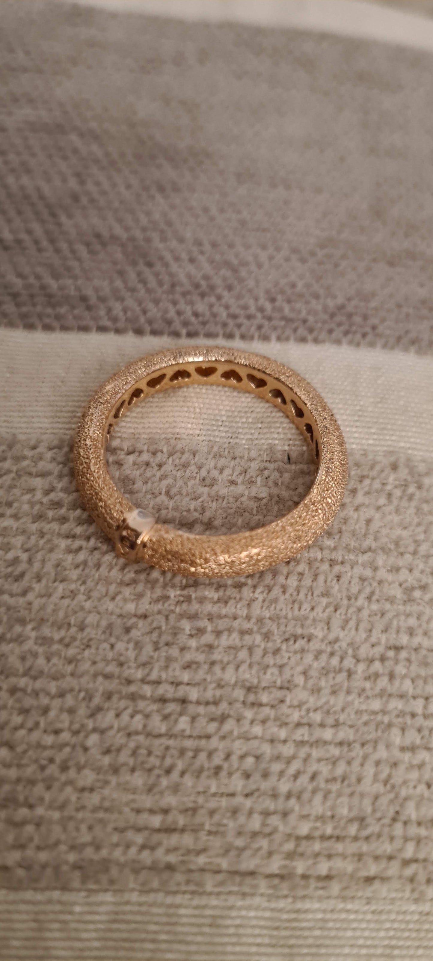 Genuine Pandora Ring Rose Gold Statement Ring Size 50