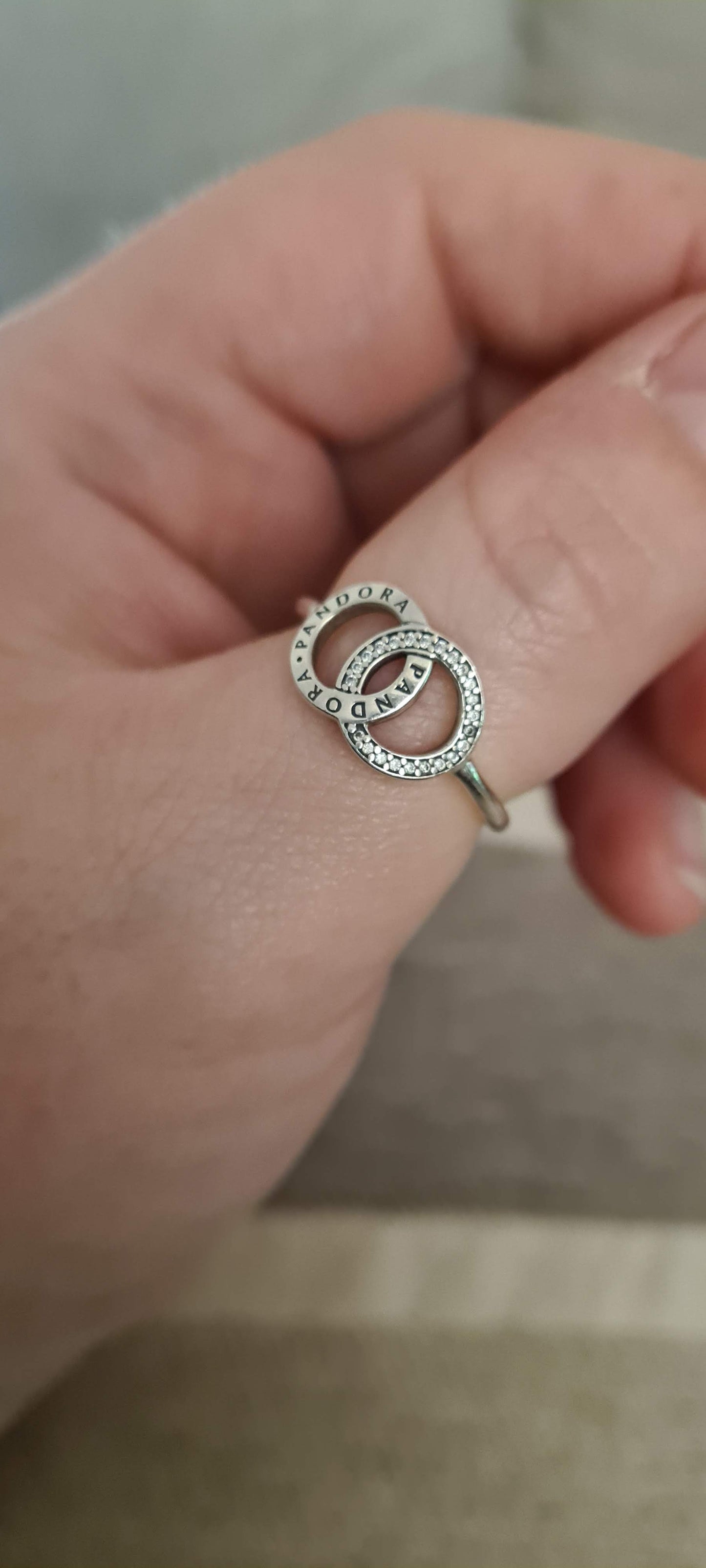 Genuine Pandora Ring Size.. Pandora Double Circle Logo
