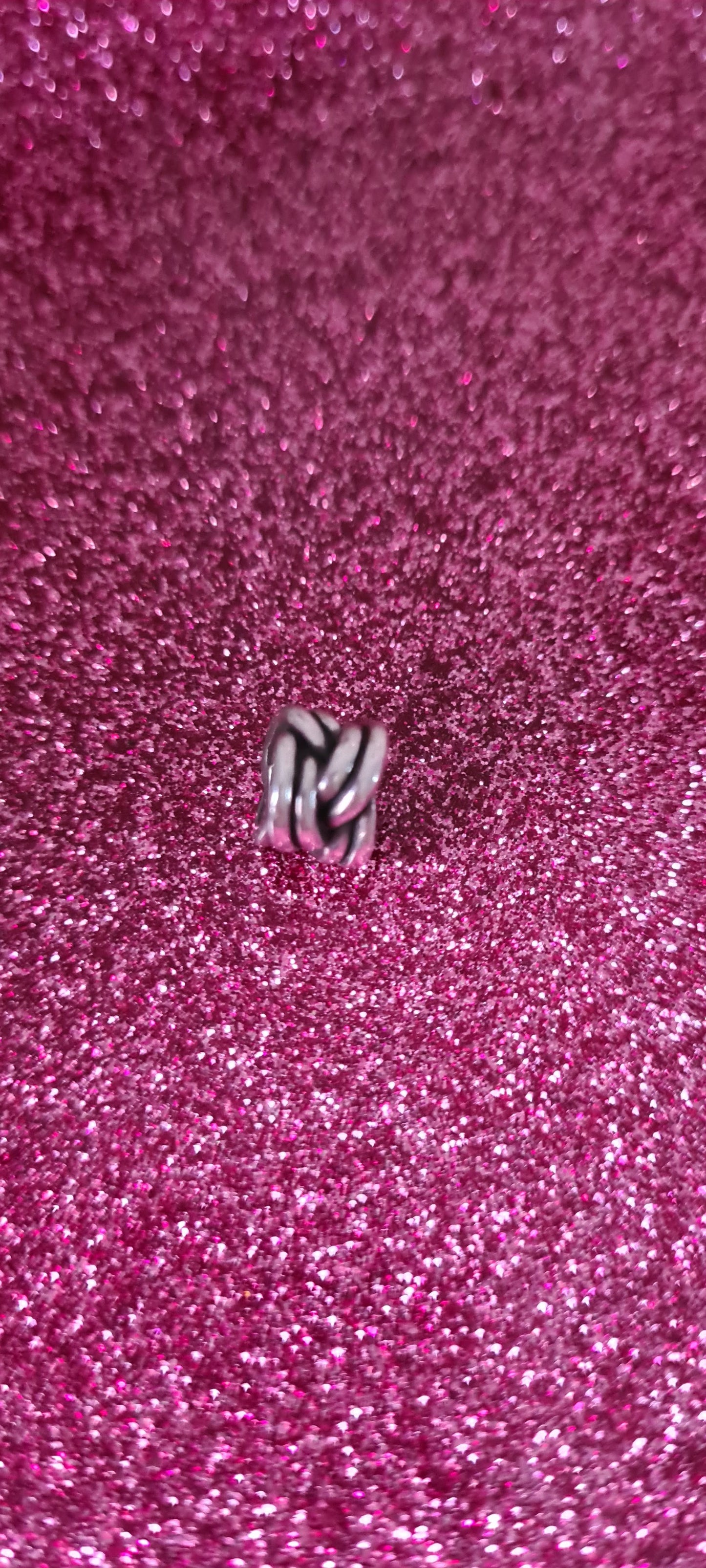 Genuine Pandora Basket Weave Retired Charm