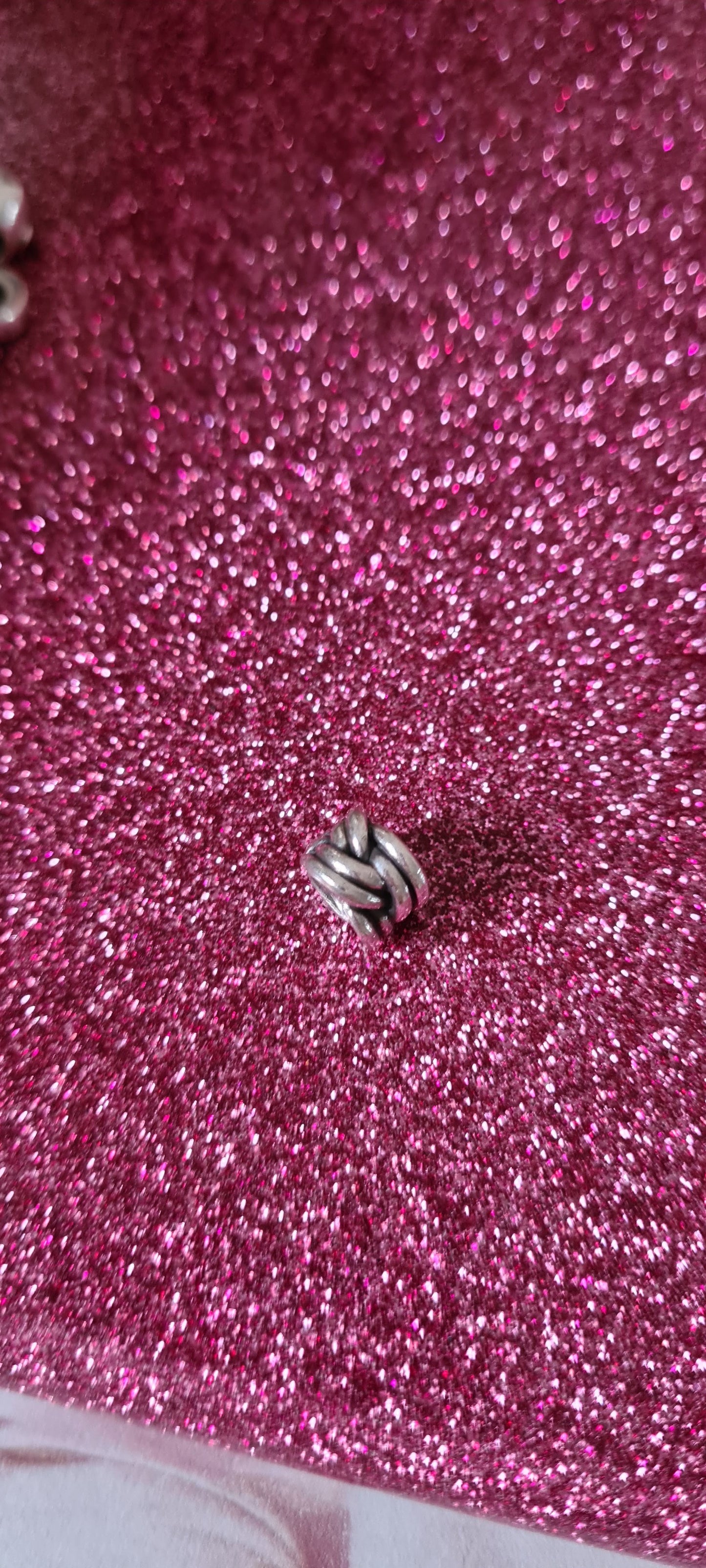 Genuine Pandora Basket Weave Retired Charm