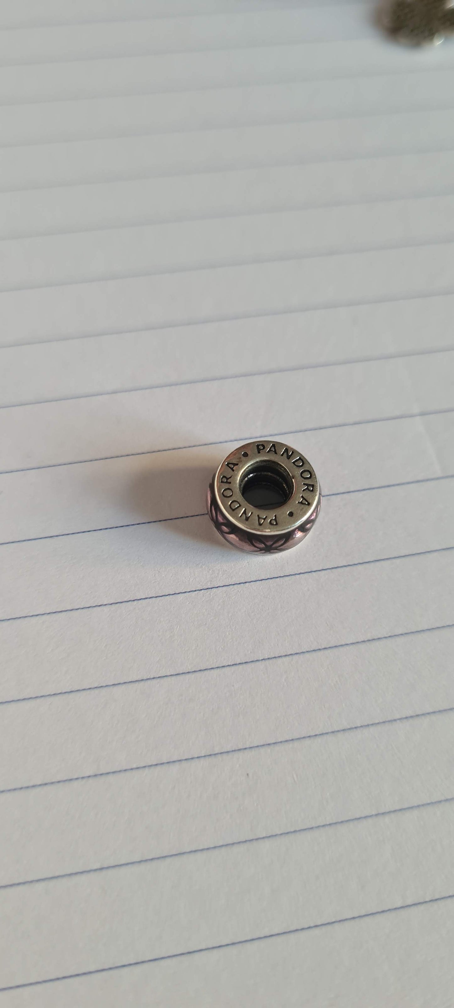 Genuine Pandora Beautiful Dew Drop Purple Enamel Spacer