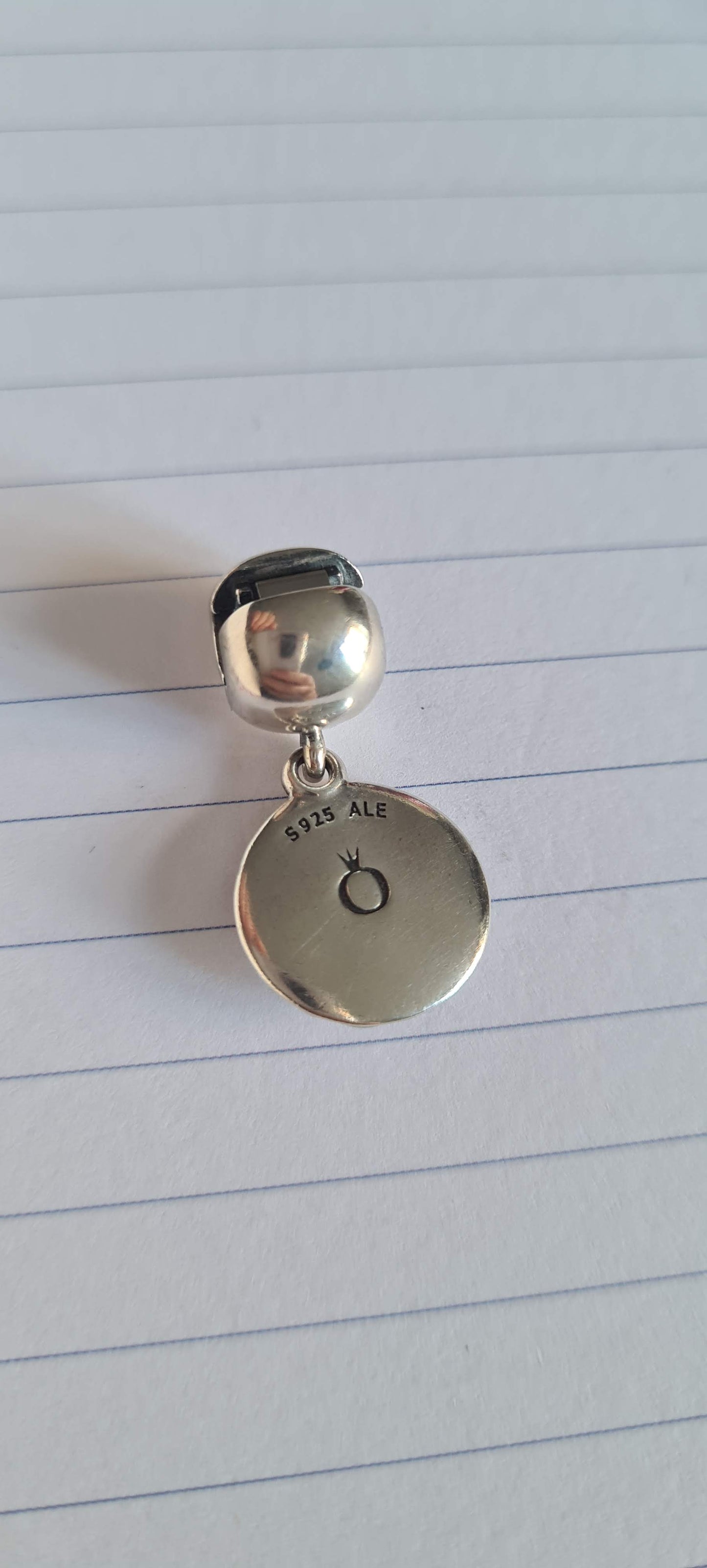 Genuine Pandora Purple Flower Dangle Clip Retired