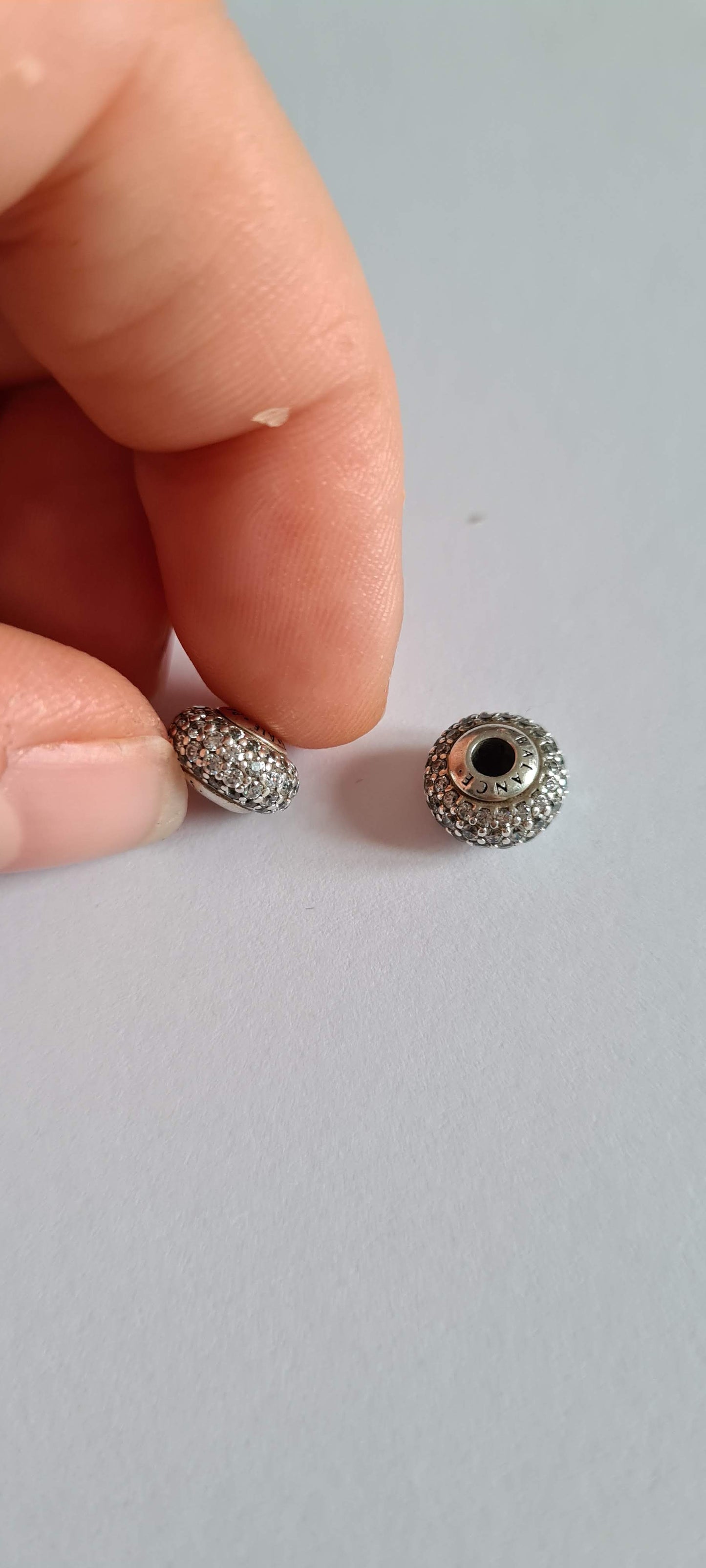 Genuine Pandora Essence Charm SOLD AS ONE Balance Pave Sparkle