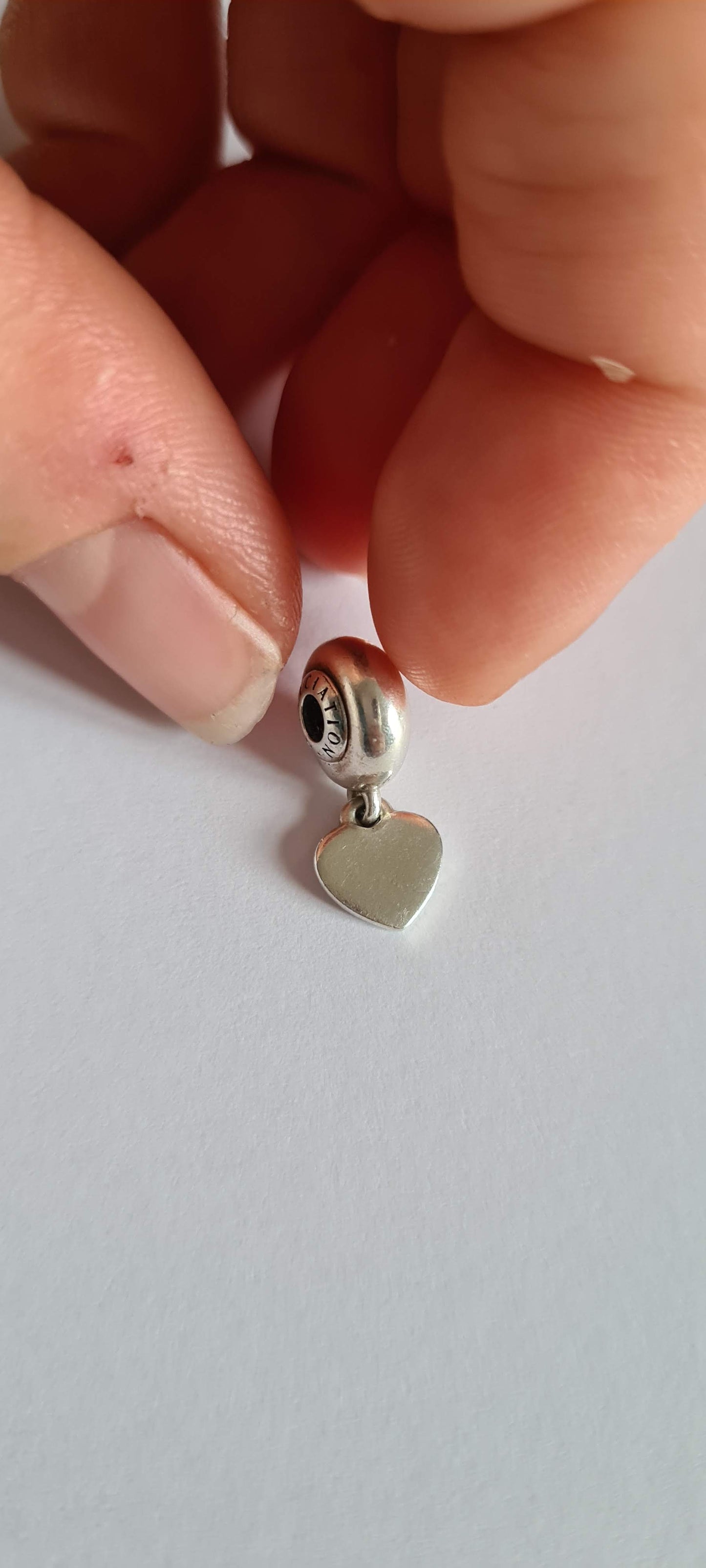 Genuine Pandora Essence Charm Appreciation Dangle Heart Charm