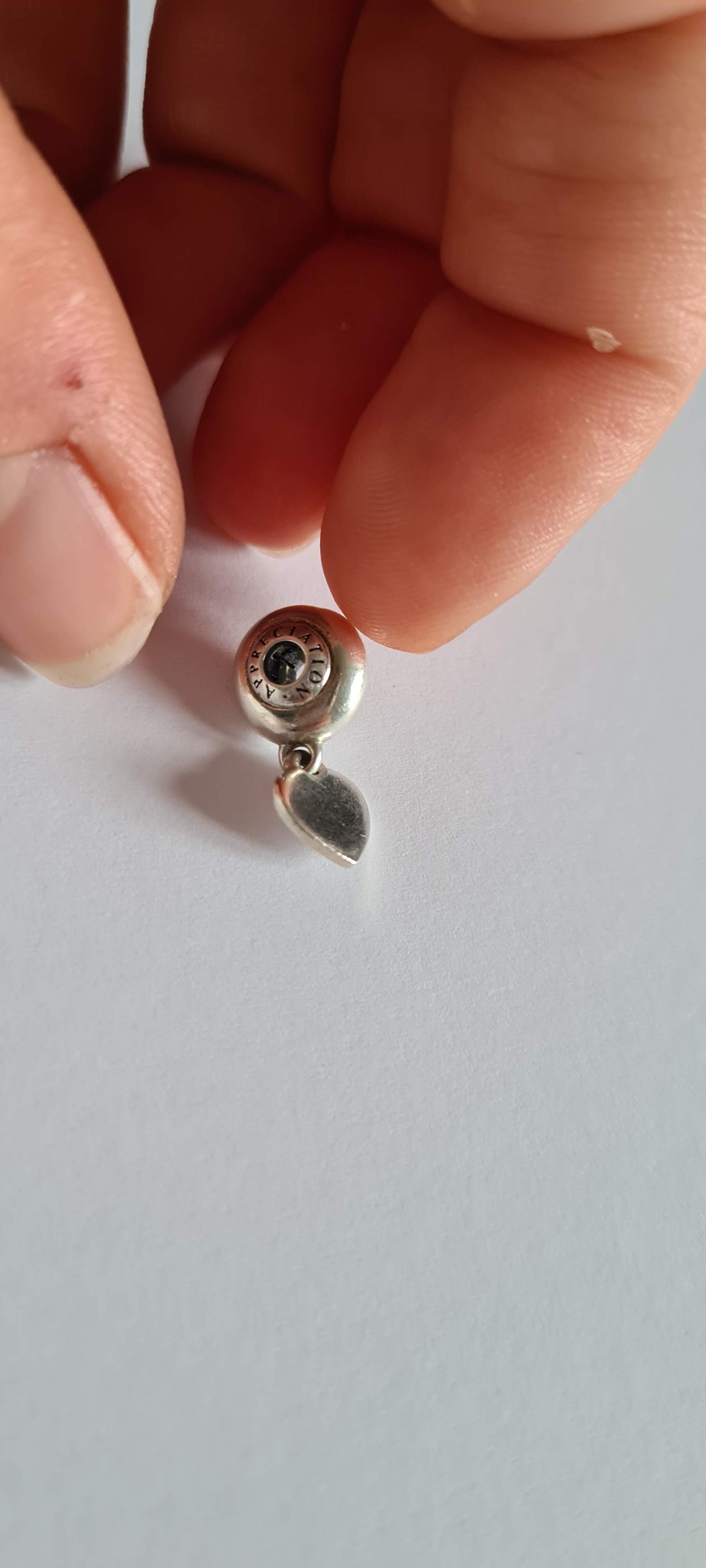 Genuine Pandora Essence Charm Appreciation Dangle Heart Charm