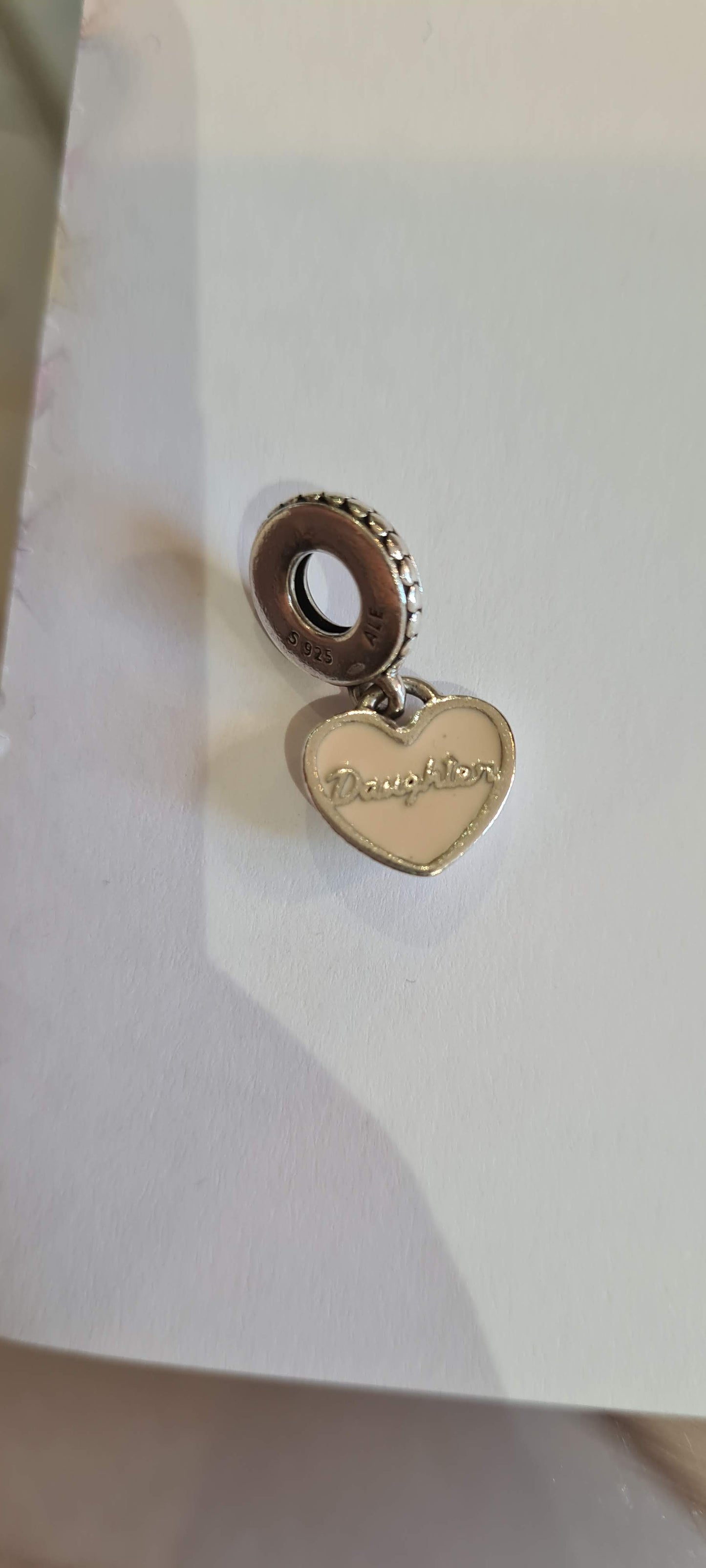 Genuine Pandora Daughter Heart Dangle Charm Always in My Heart Gift