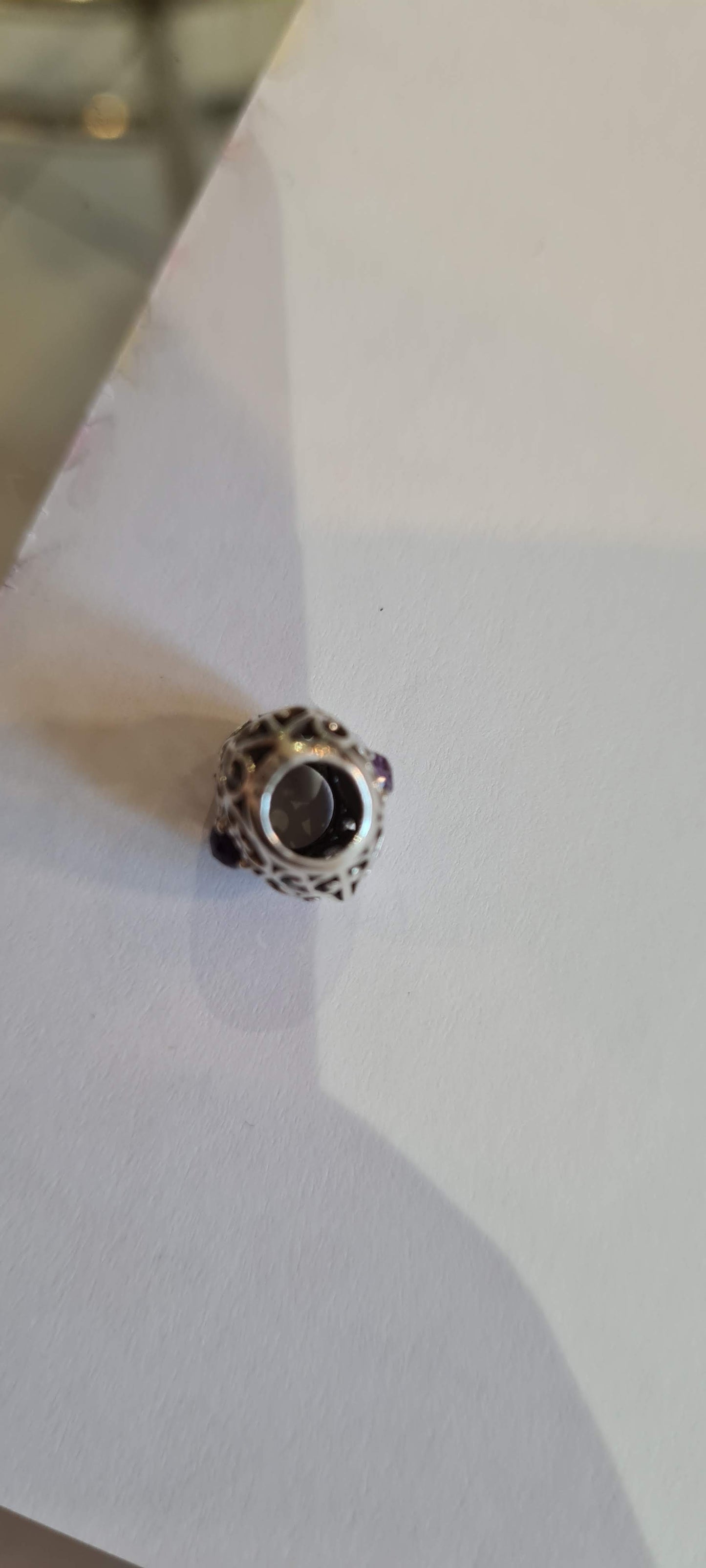 Genuine Pandora Purple Amethyst February Birthstone Heart