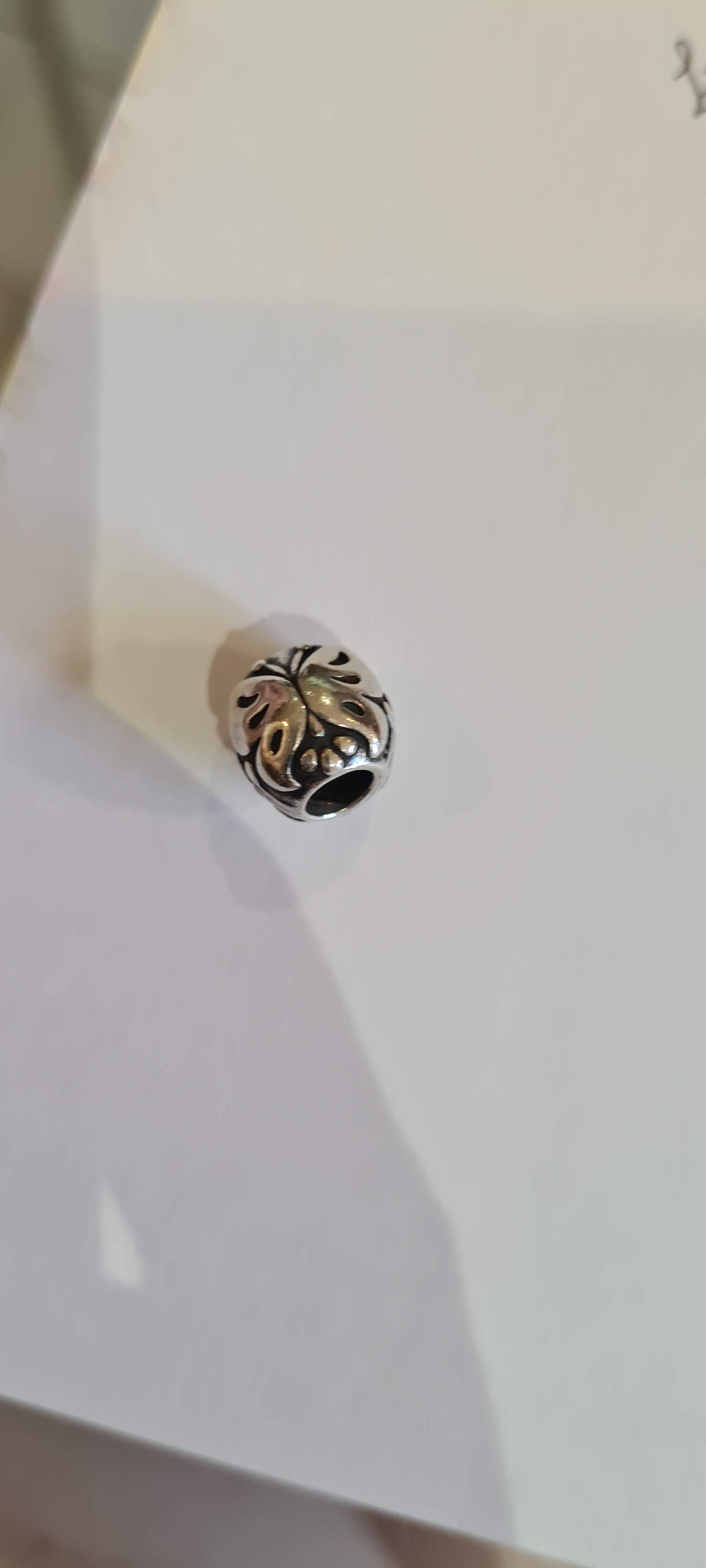 Genuine Pandora Butterfly Ball Silver Charm