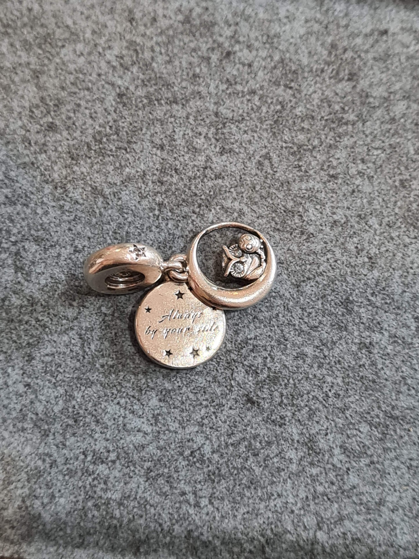 Genuine Pandora Always By Your Side Owl and Baby Dangle