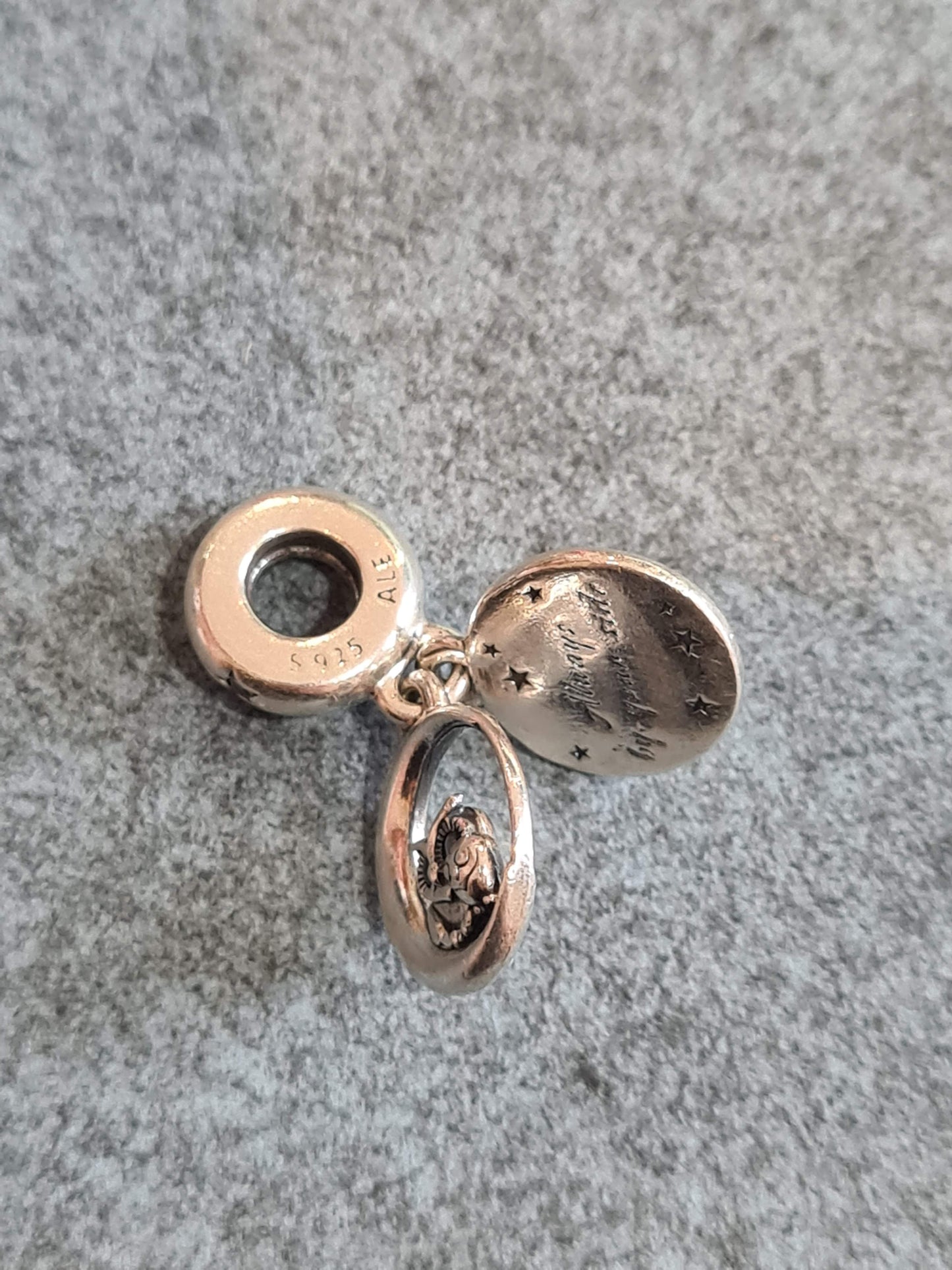 Genuine Pandora Always By Your Side Owl and Baby Dangle