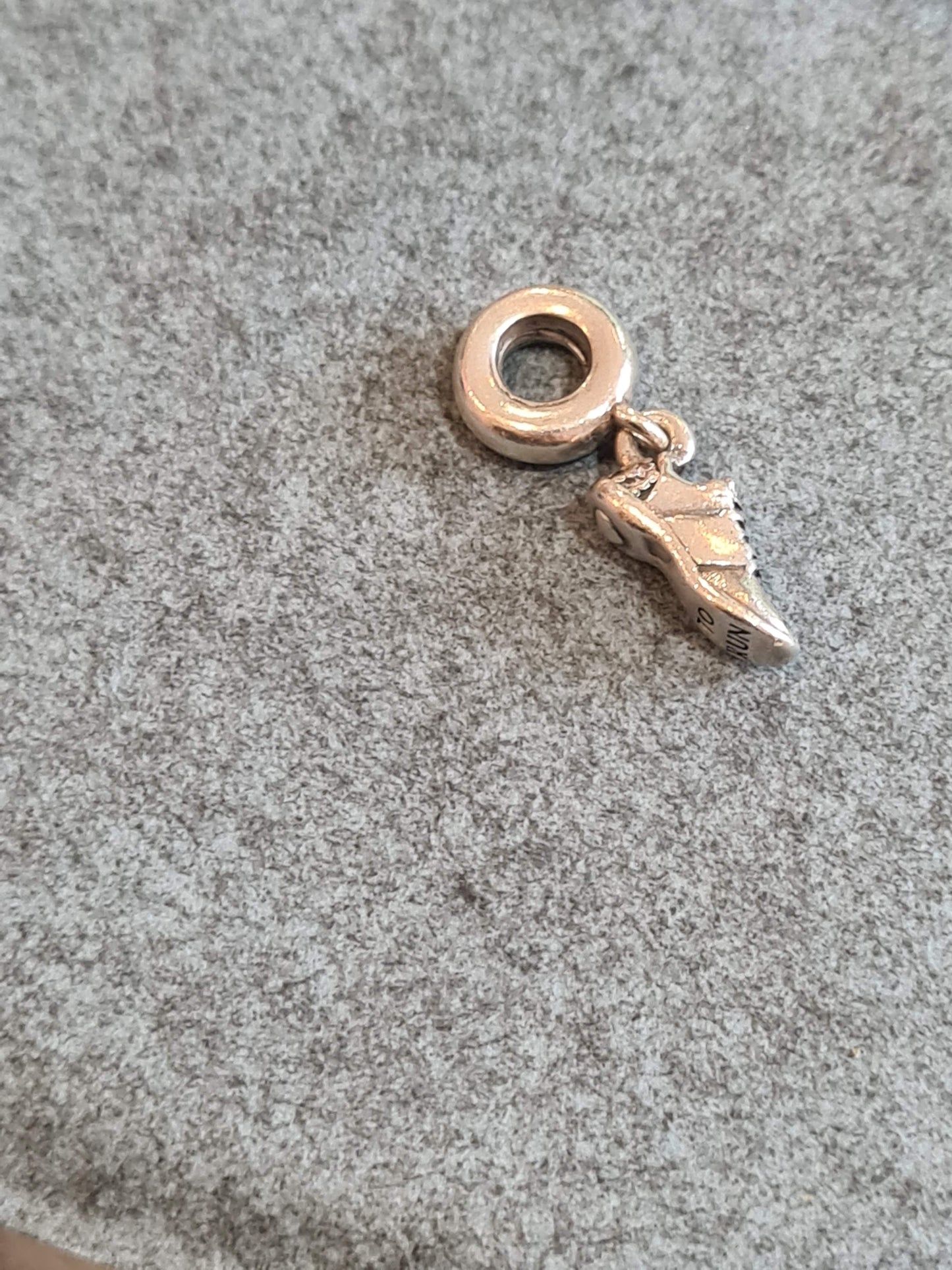Genuine Pandora Running Shoe I love To Run Pave Tip Charm