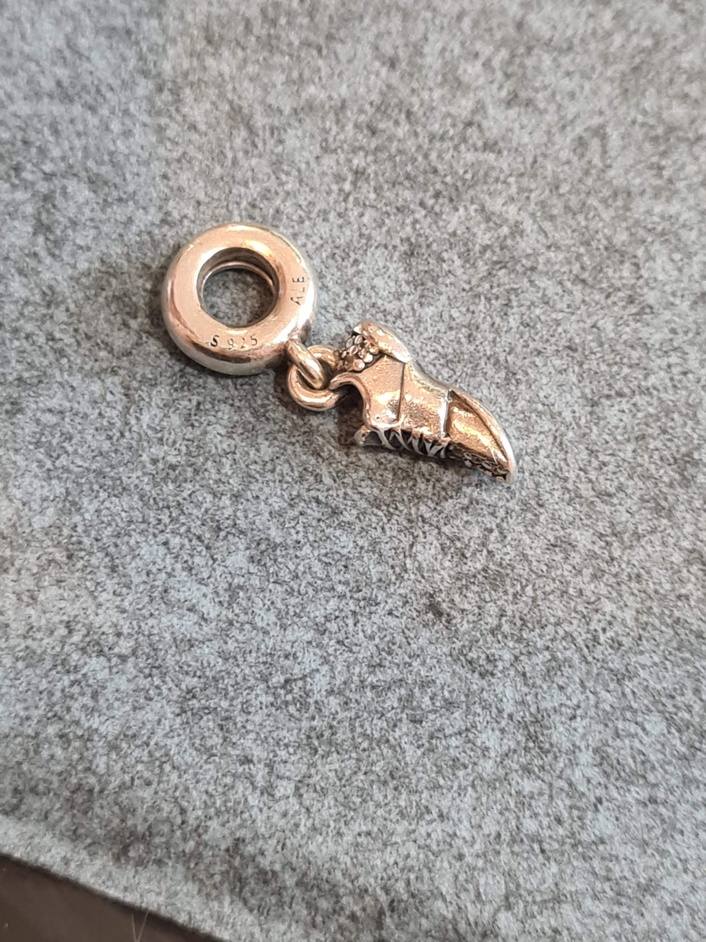 Genuine Pandora Running Shoe I love To Run Pave Tip Charm