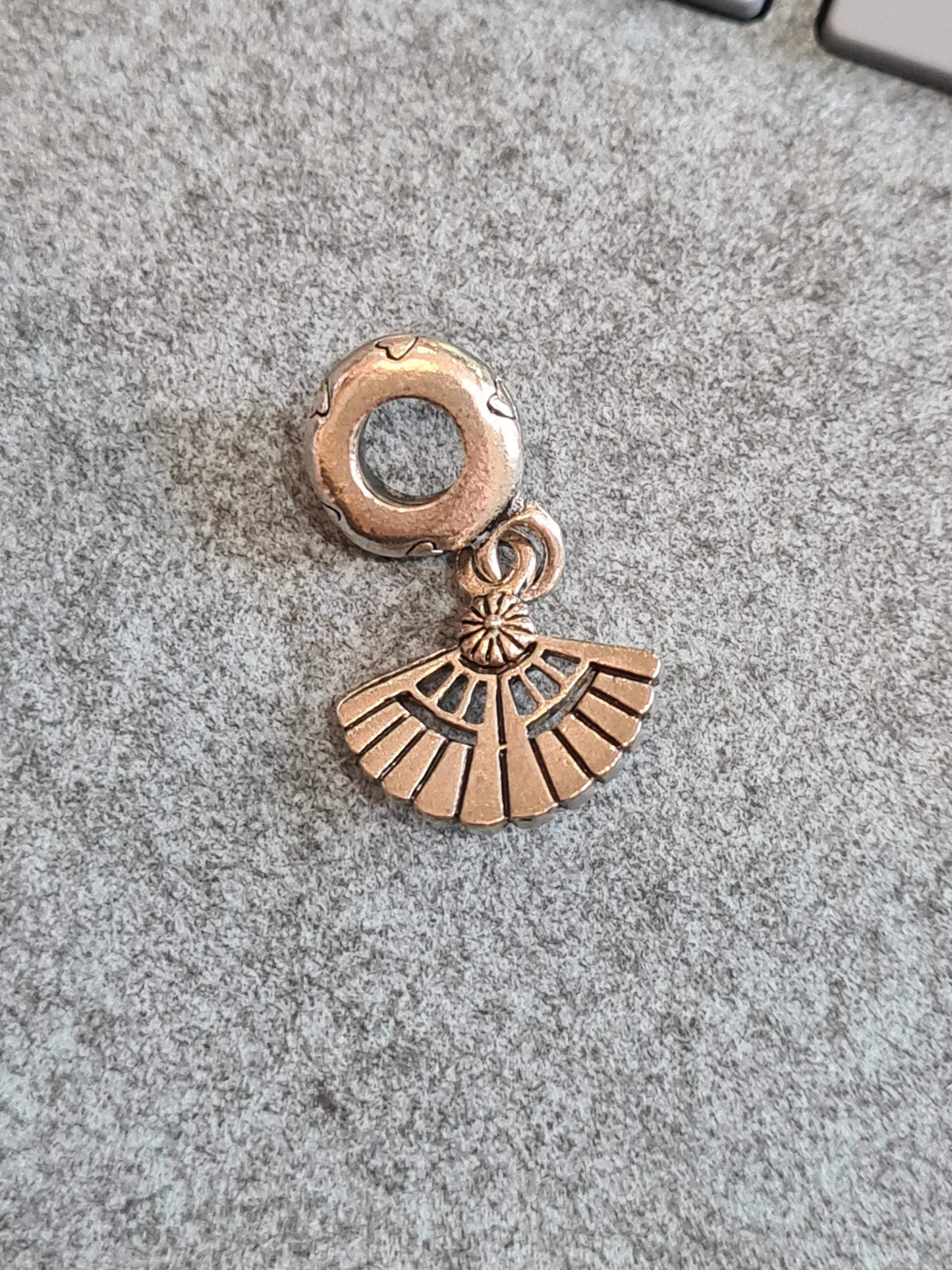 Genuine Pandora Oriental Fan of love Charm Dangle