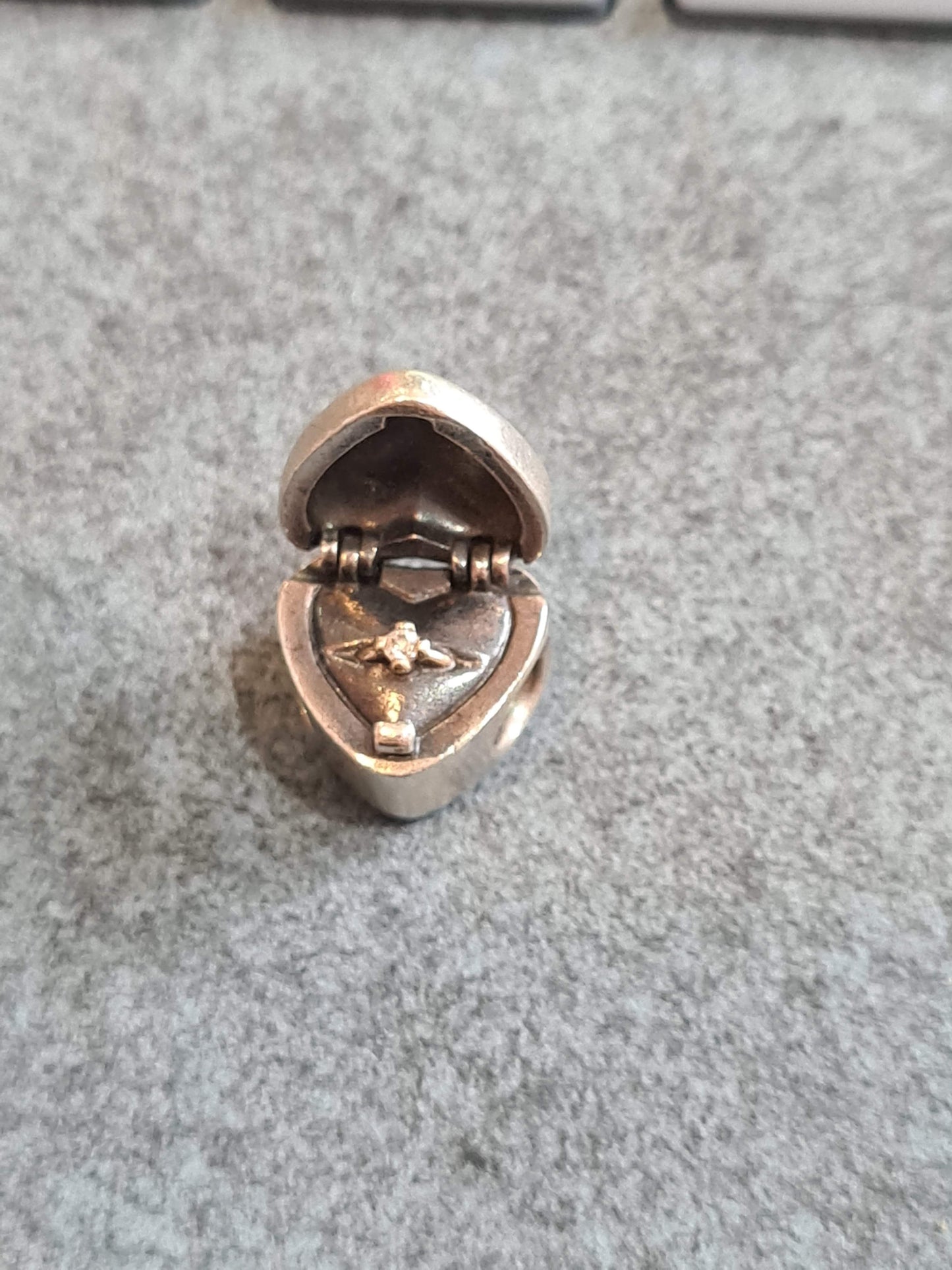 Genuine Pandora Engagement Ring in Box Two Tone Gold Diamond