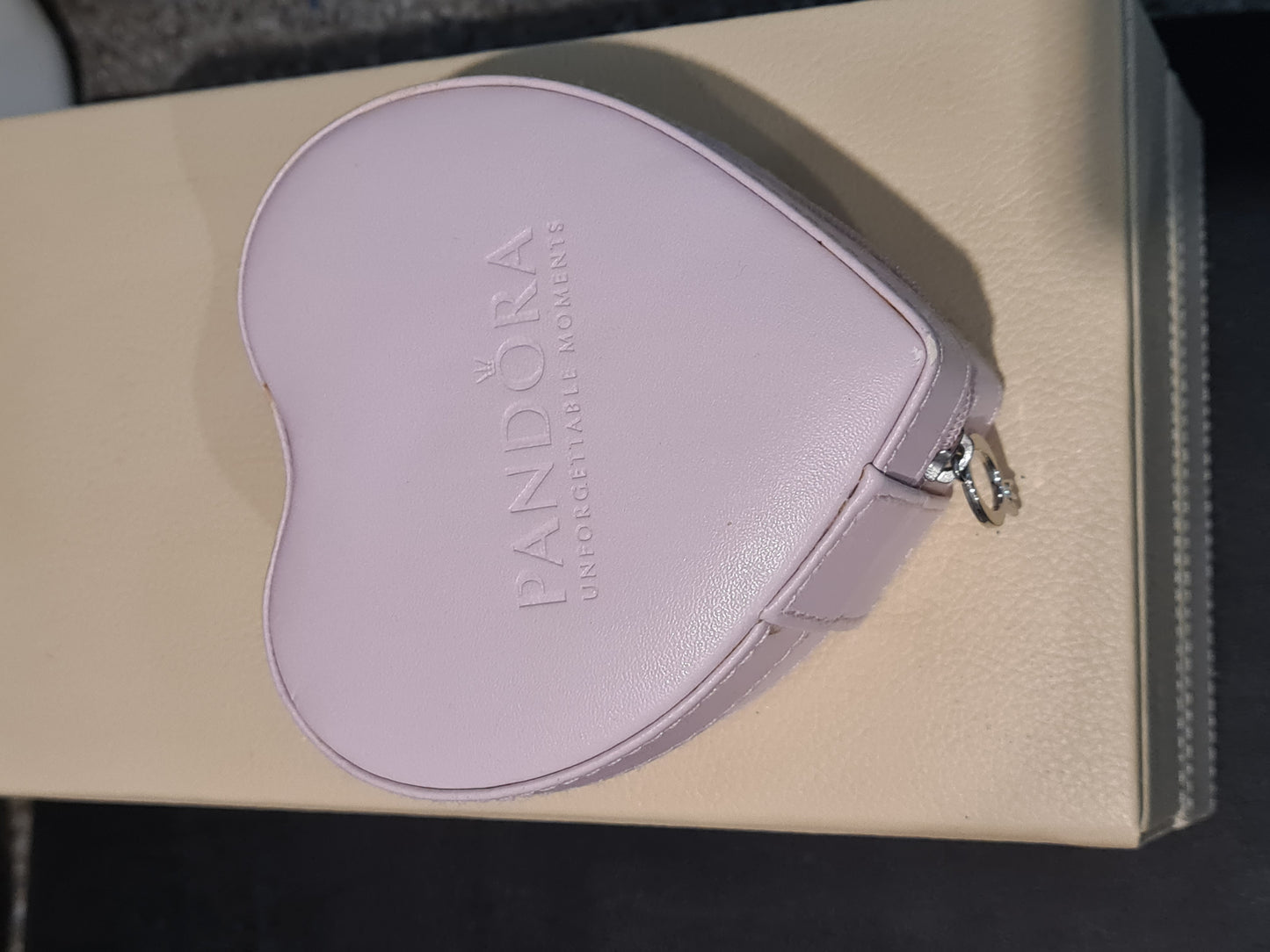 Genuine Pandora Pale Pink Love Heart Jewellery Box