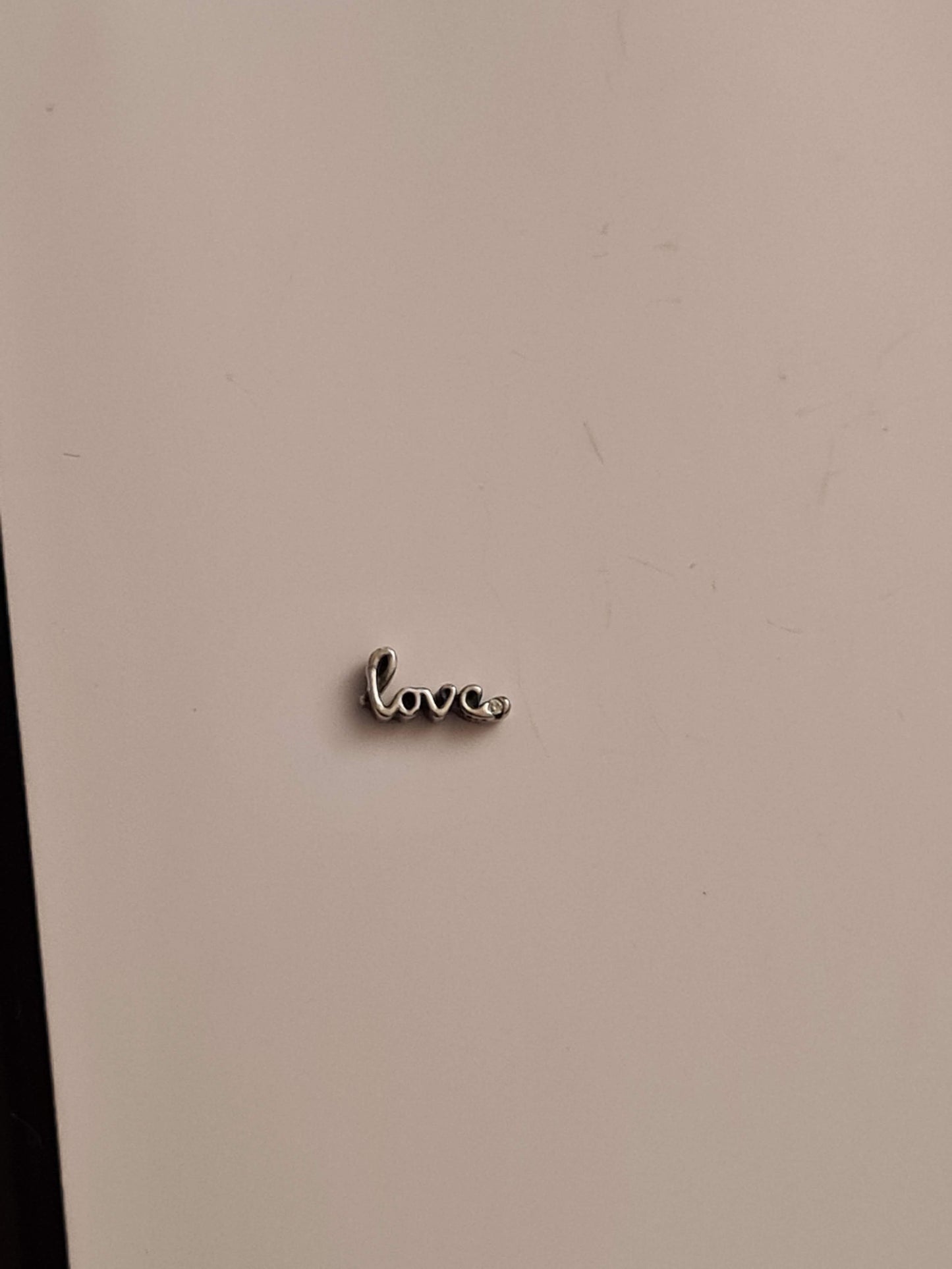 Genuine Pandora Floating Locket Petite Charm Love Pave