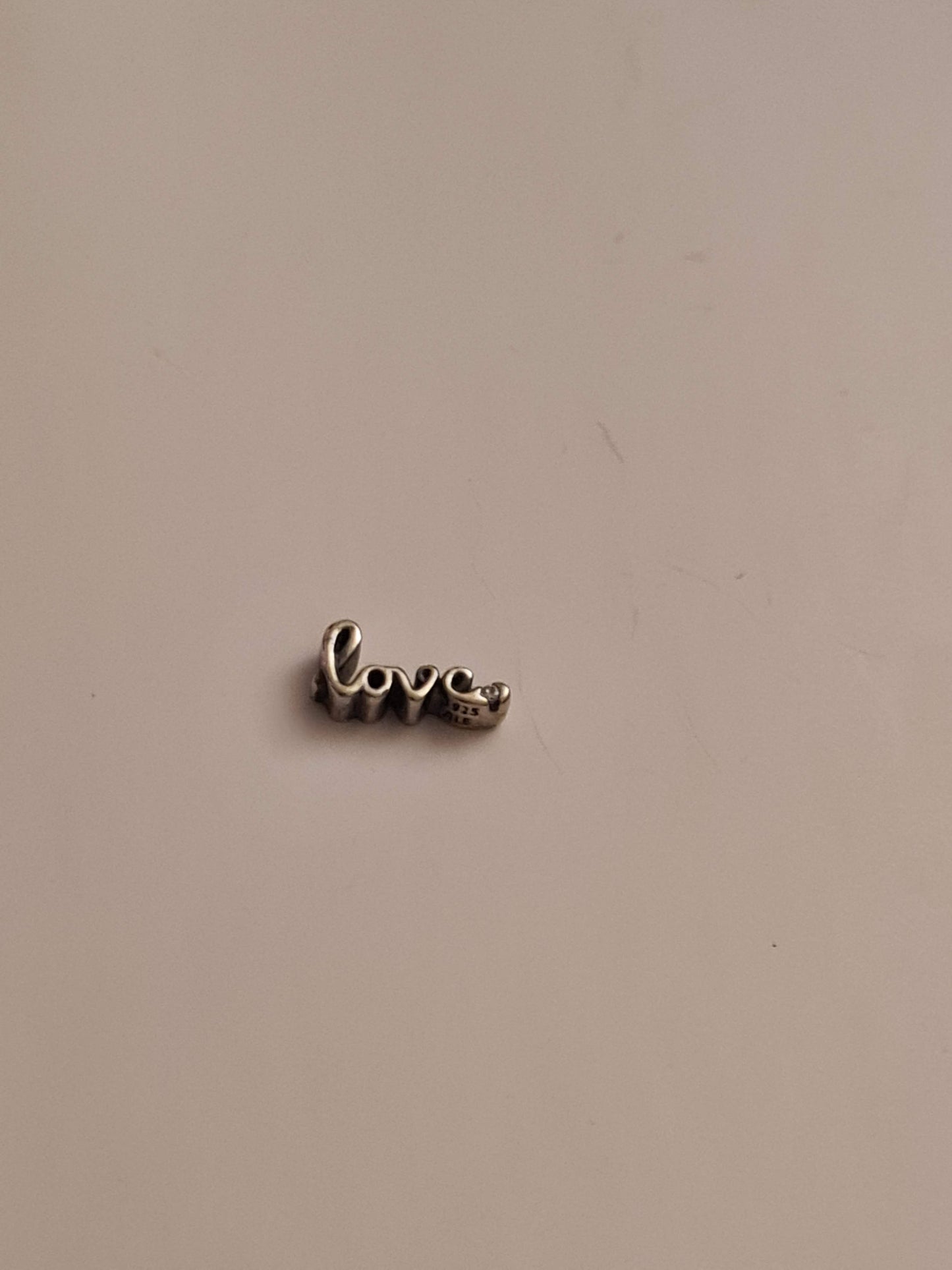 Genuine Pandora Floating Locket Petite Charm Love Pave