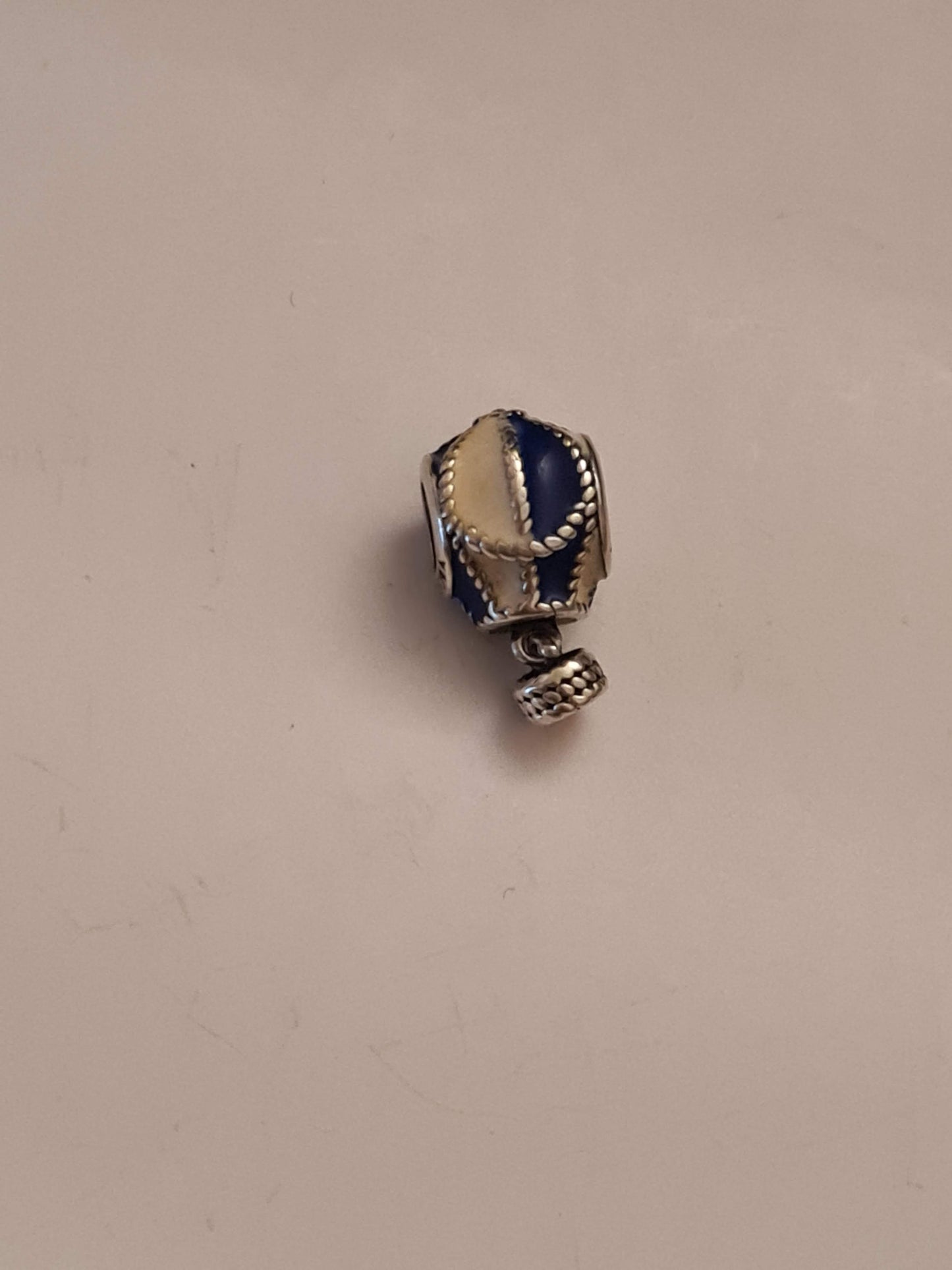 Genuine Pandora Hot Air Balloon Charm Cream and Blue