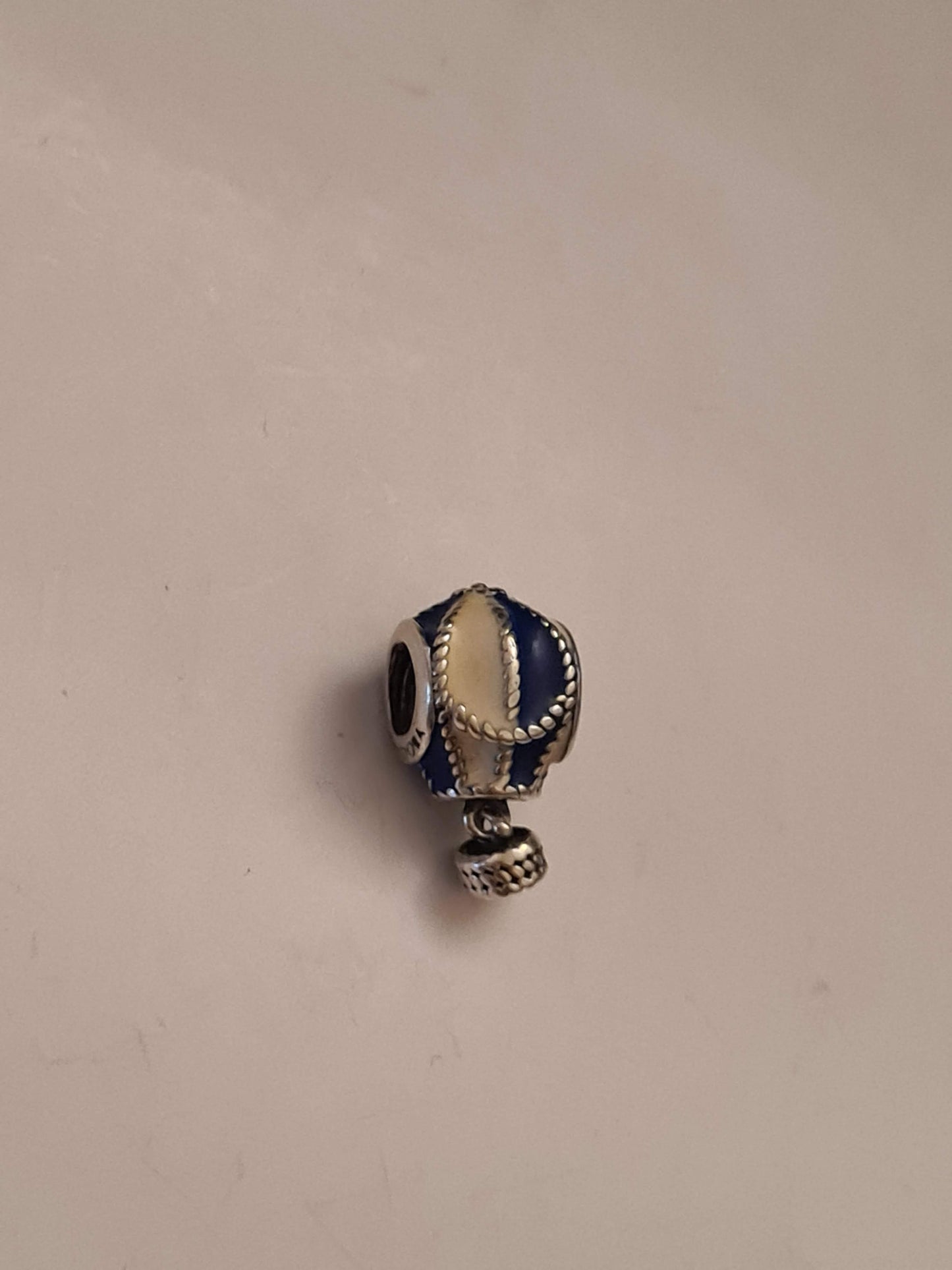 Genuine Pandora Hot Air Balloon Charm Cream and Blue