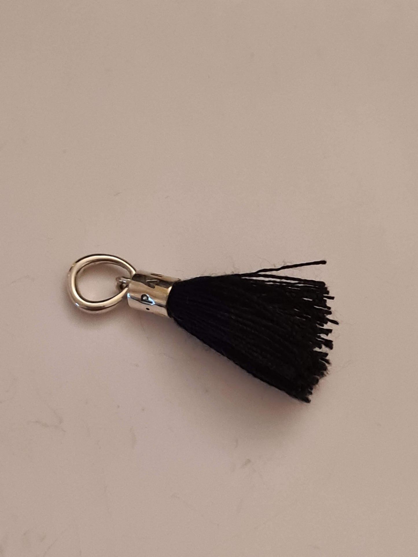 Genuine Pandora Black Tassel Charm Dangle
