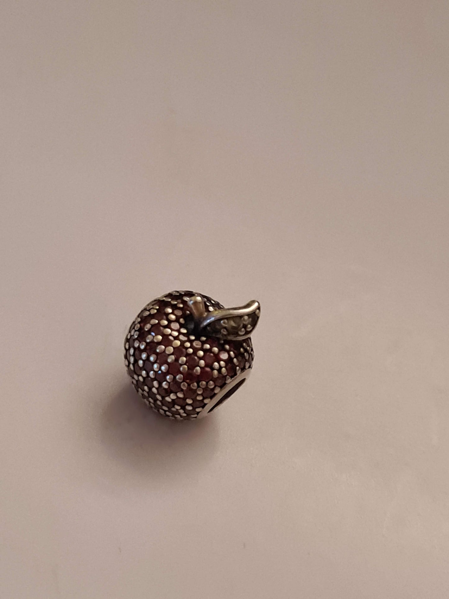 Genuine Pandora Pave Apple Charm Snow White Teacher Charm