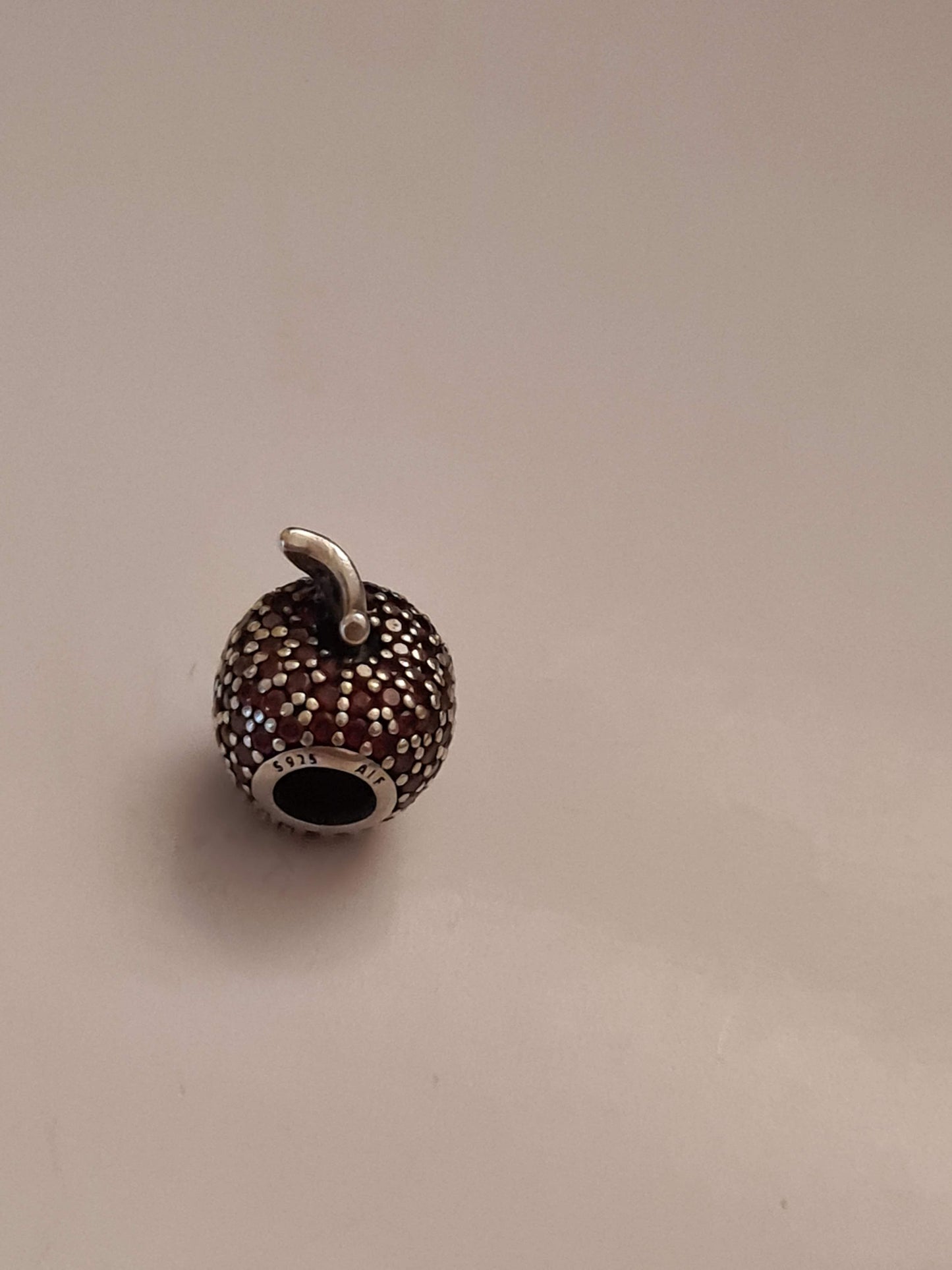 Genuine Pandora Pave Apple Charm Snow White Teacher Charm