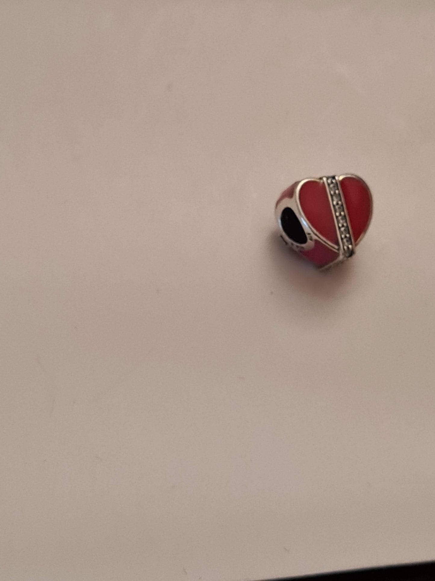 Genuine Pandora Pink Enamel Sparkly Present Christmas Birthday Charm