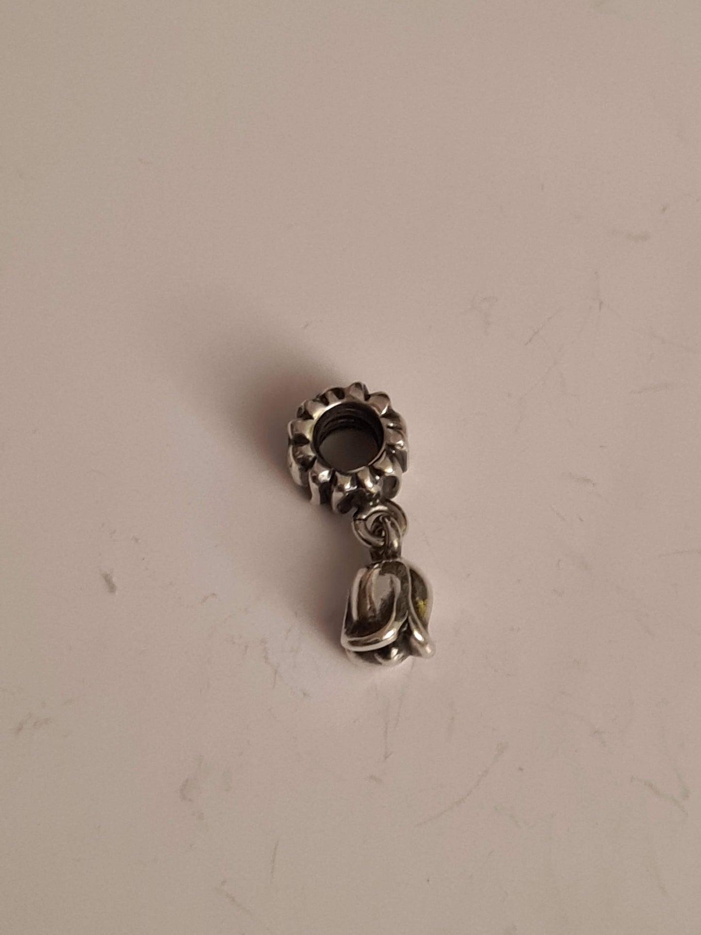 Genuine Pandora Dangle Rose Flower Dangle