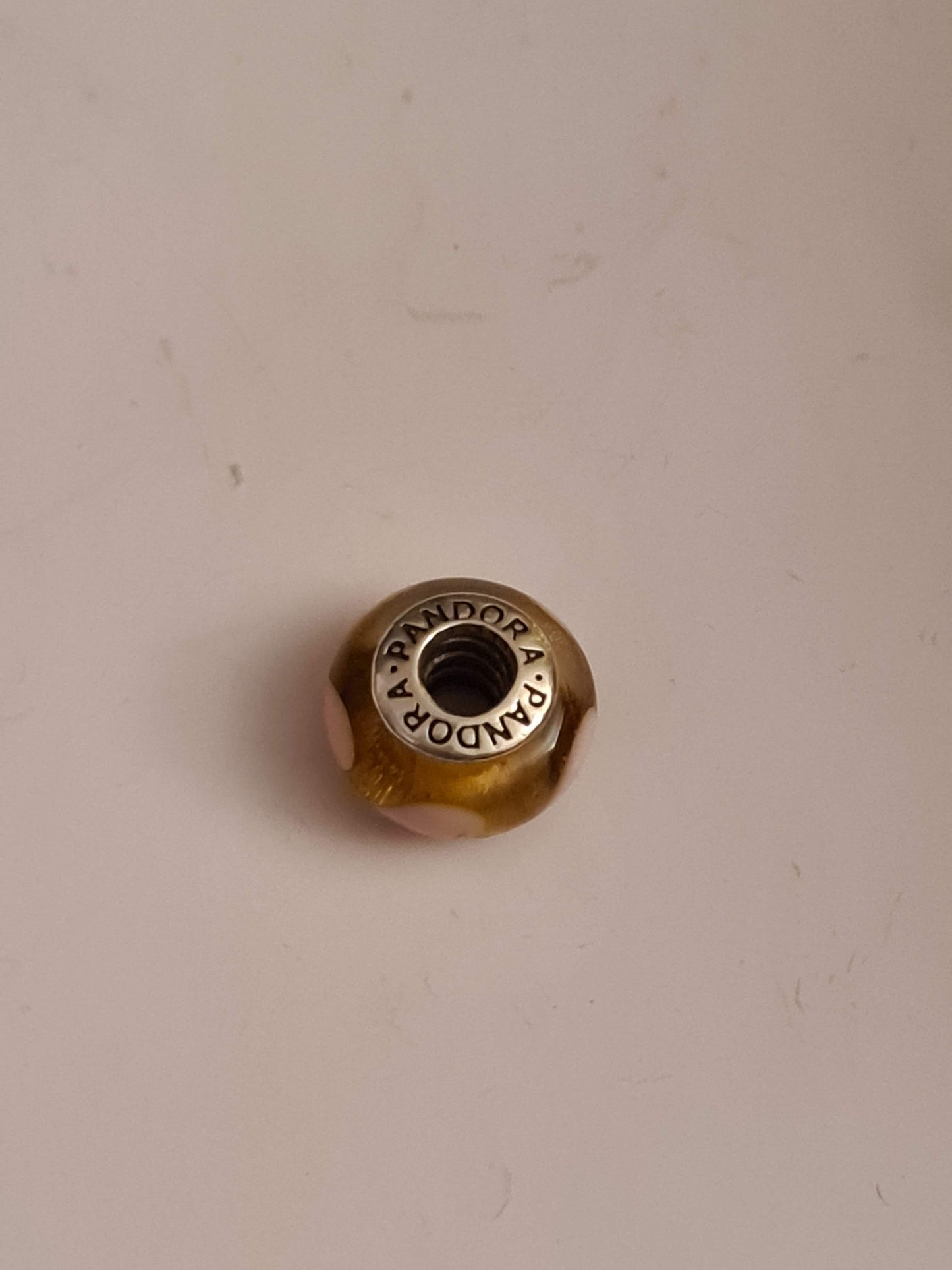 Genuine Pandora Heart Murano Glass Charm In Two different Colours