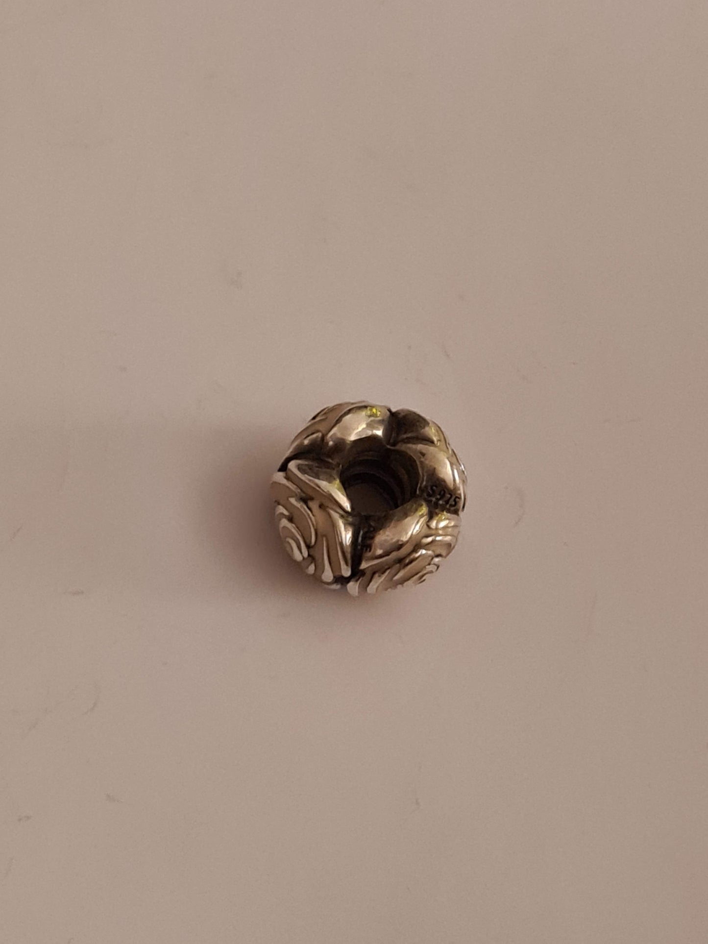 Genuine Pandora Rose Enamel Heavy Retired Charm