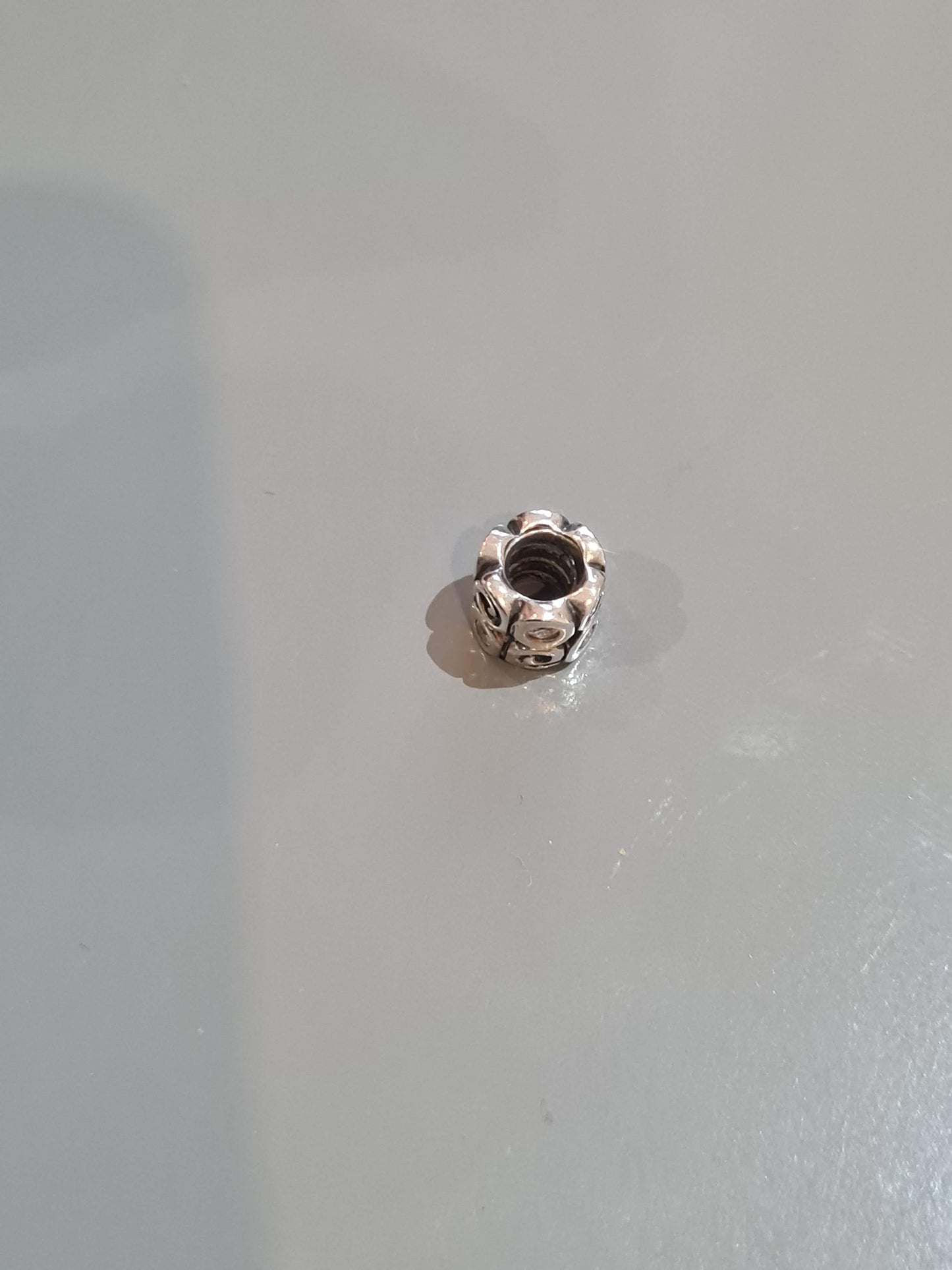 Genuine Pandora CZ Stone and Swirl Retired Charm