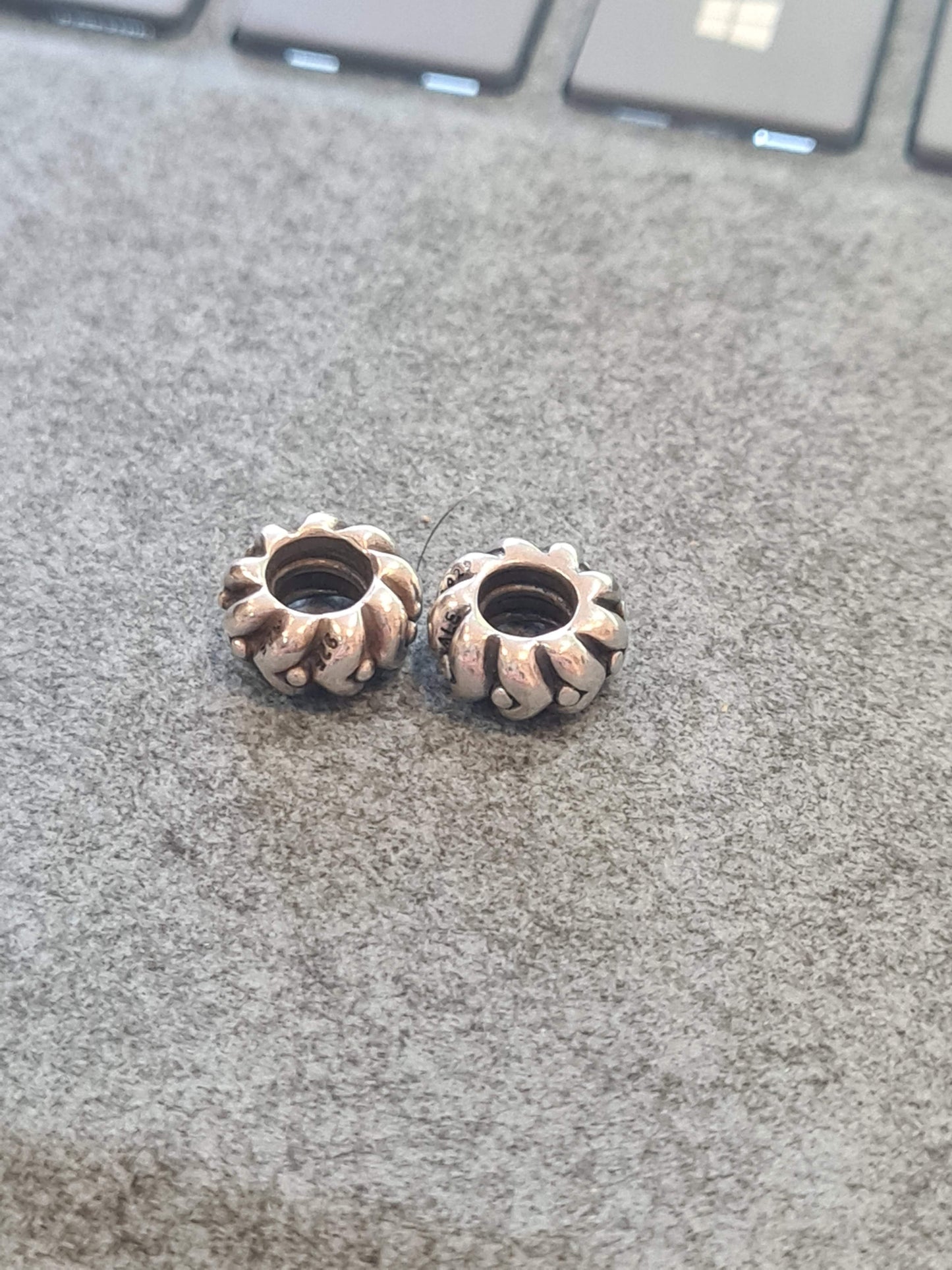 Genuine Pandora Spacers Dot and Arrow Retired