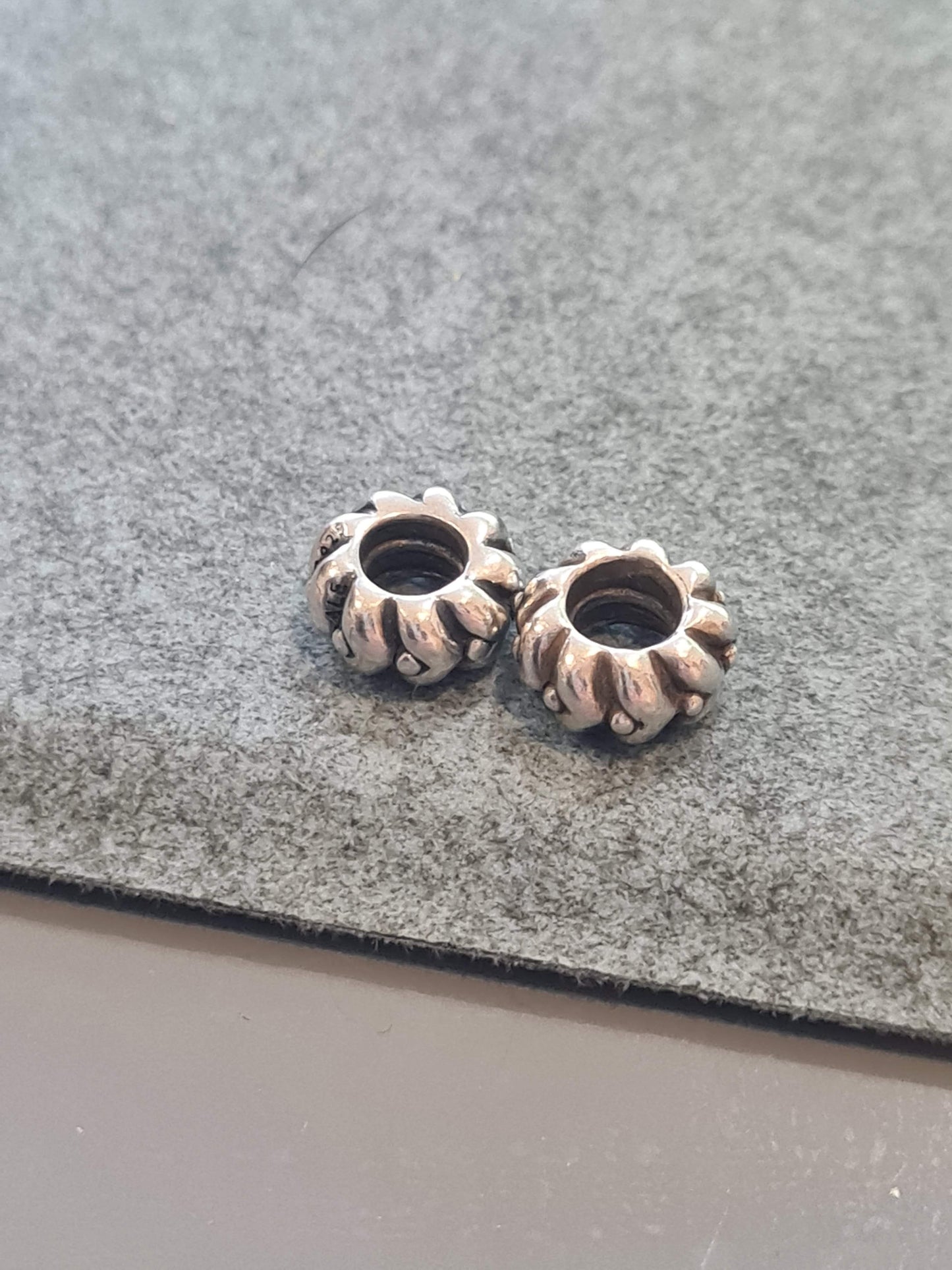 Genuine Pandora Spacers Dot and Arrow Retired