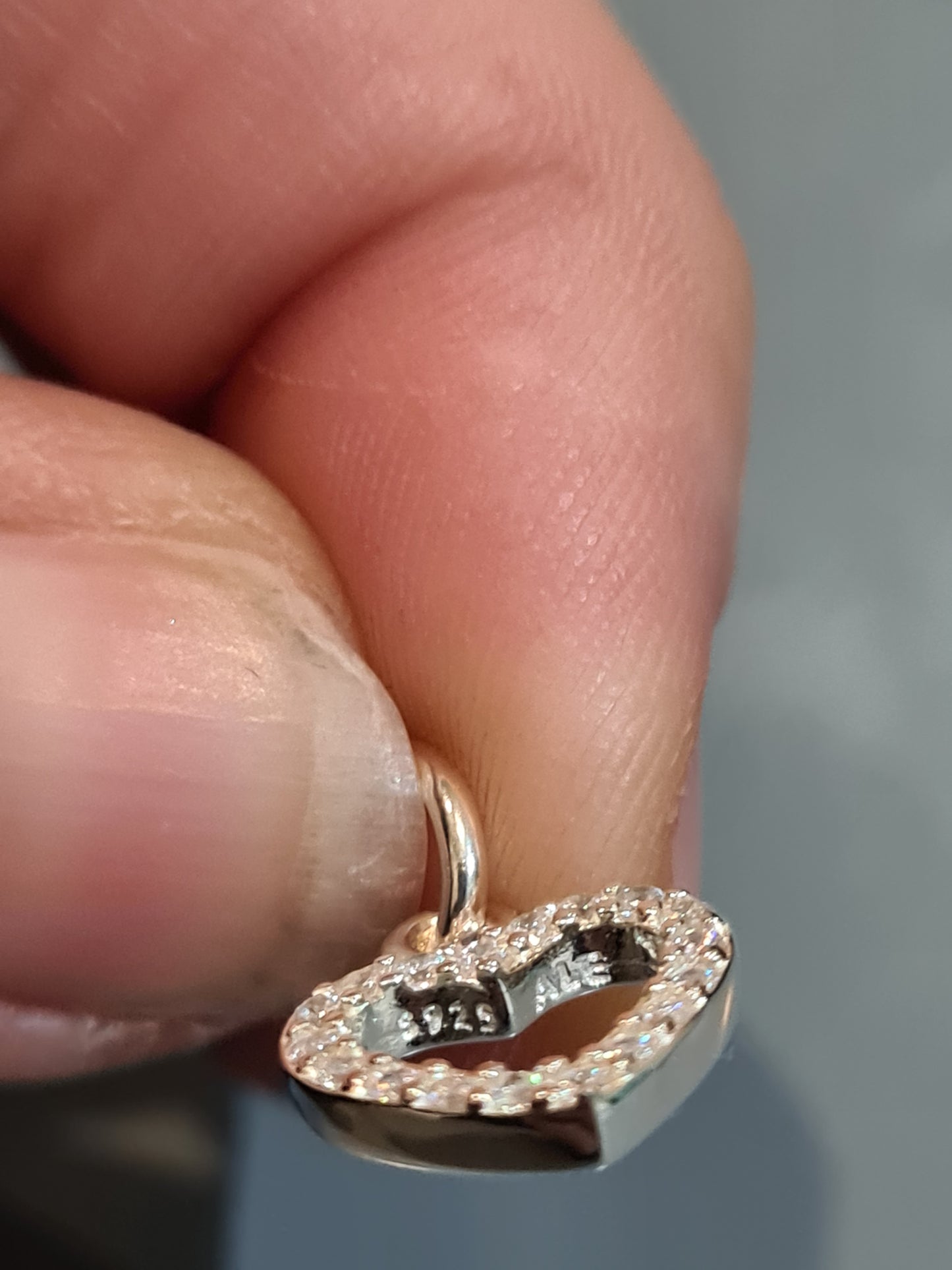 Genuine Pandora Cz Heart Dangle Charm Love Dangle