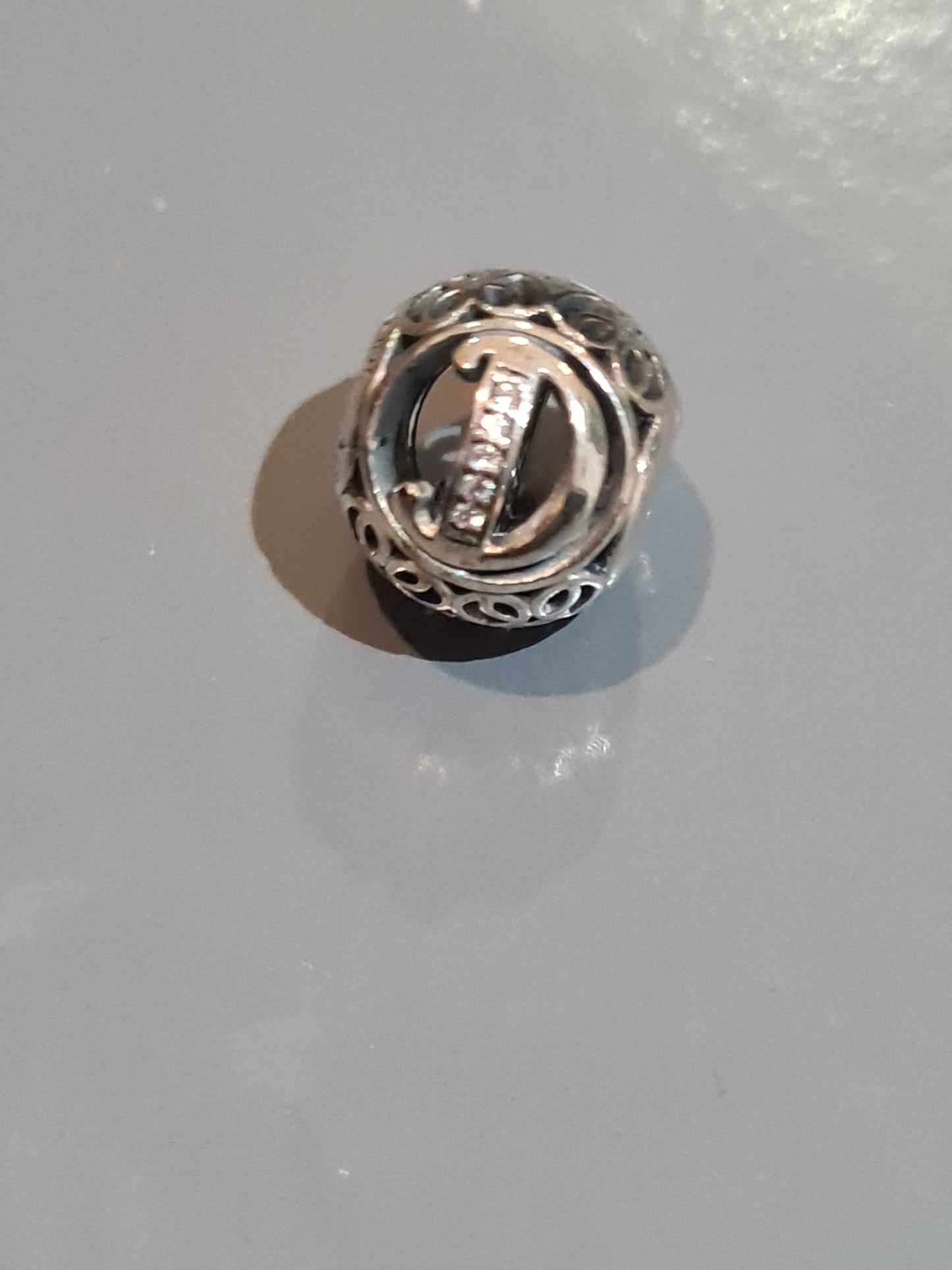 Genuine Pandora Vintage Letter D Charm