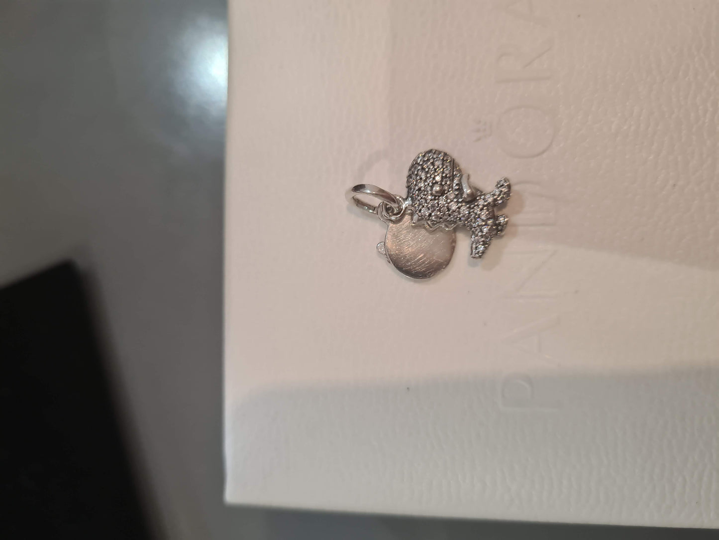Genuine Pandora Pave Dinosaur You are my Rawrsome Friend Charm