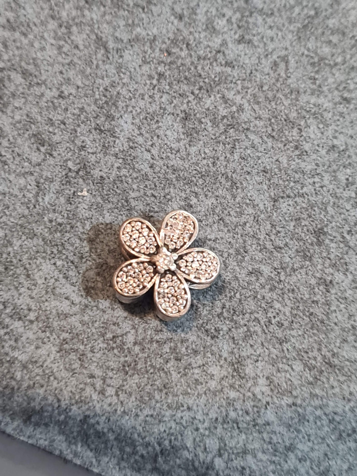 Genuine Pandora Pave Clear Daisy Sparkle charm