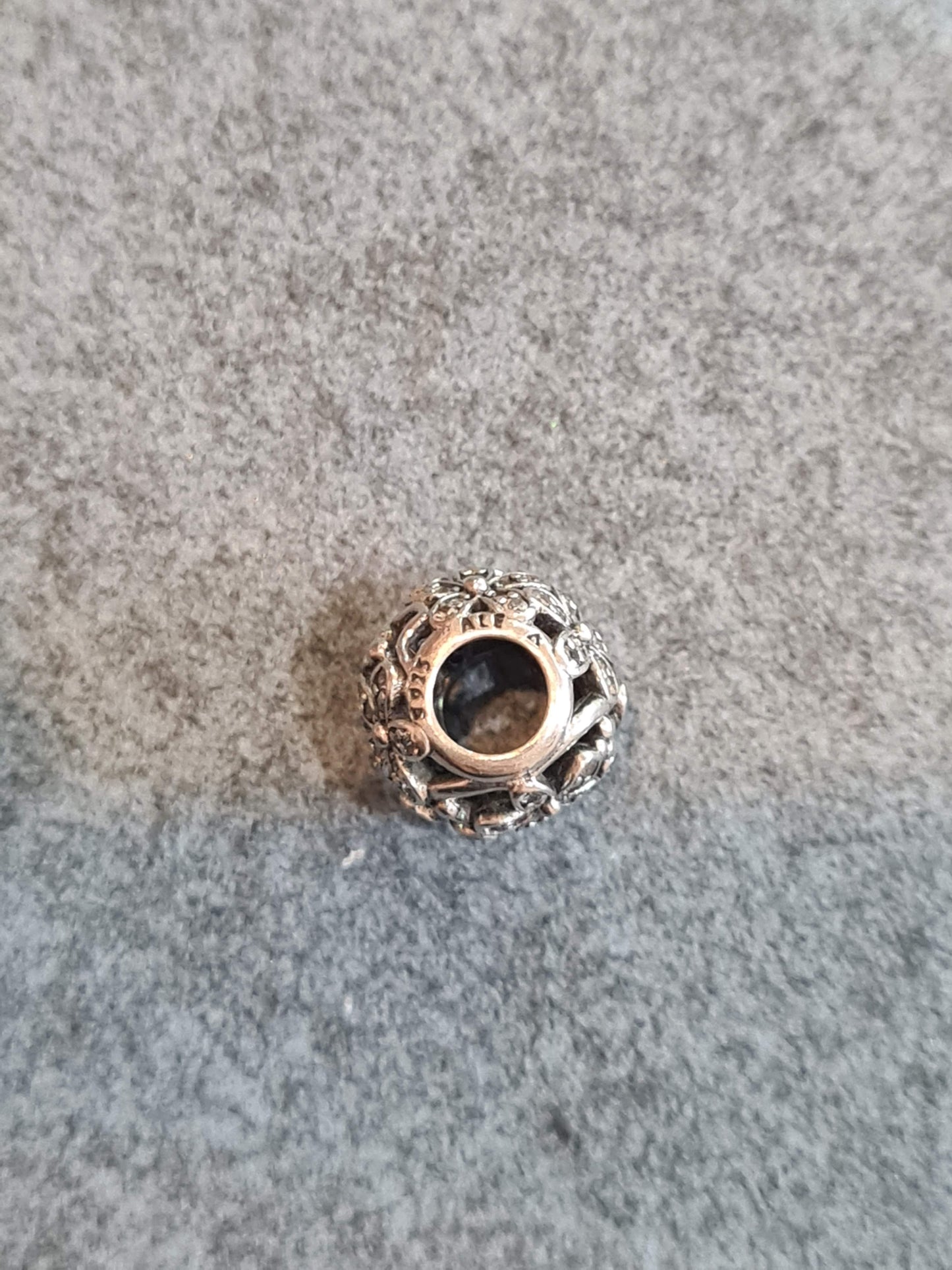 Genuine Pandora Pave Daisy Floral Nature Ball Open work