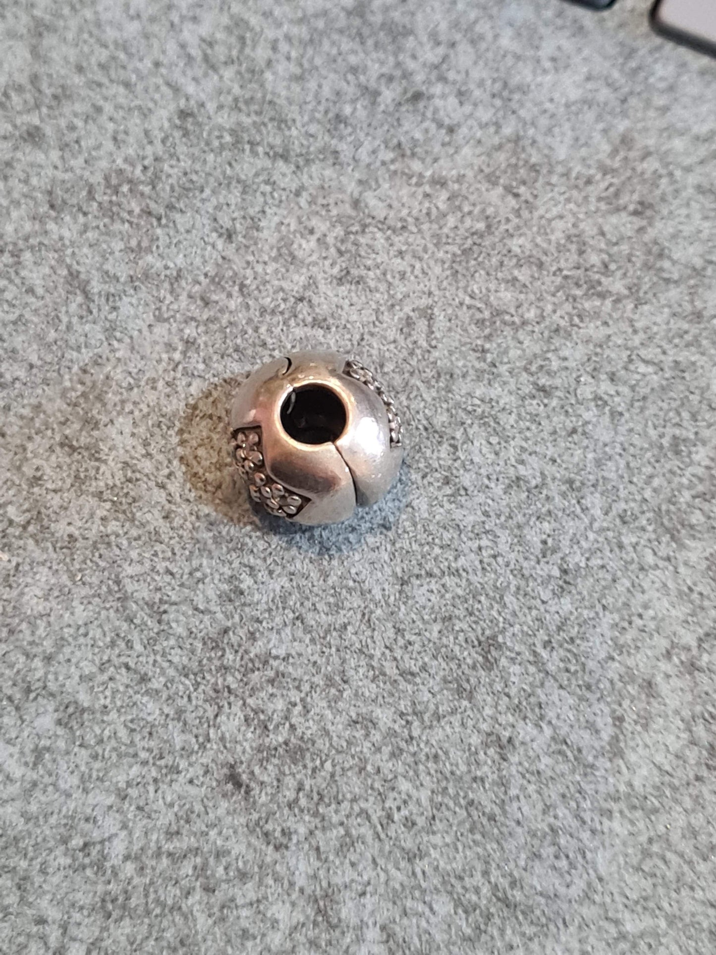 Genuine Pandora Pave Star Clips in Clear