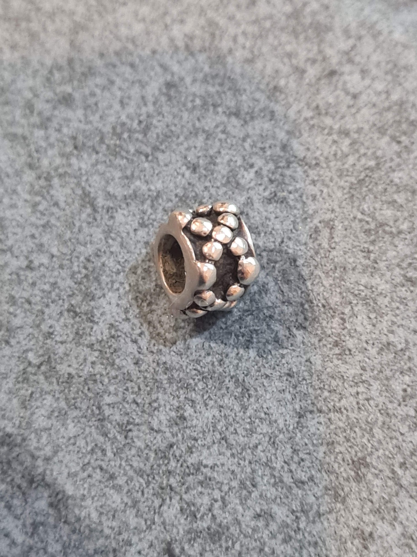 Genuine Pandora Helix Beaded DNA Charm Retired Oxidised