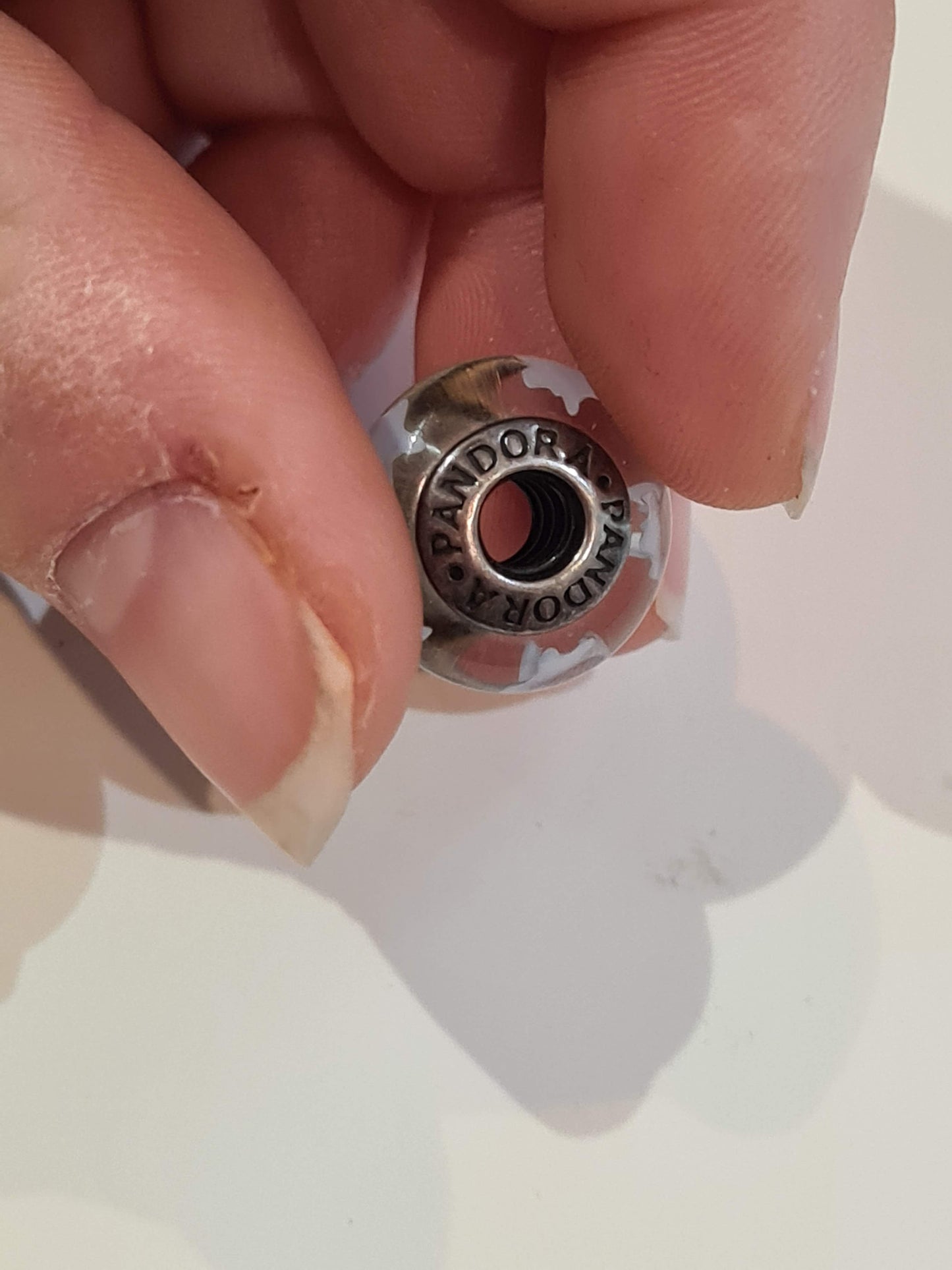 Genuine Pandora Blue Star Murano Glass Charm