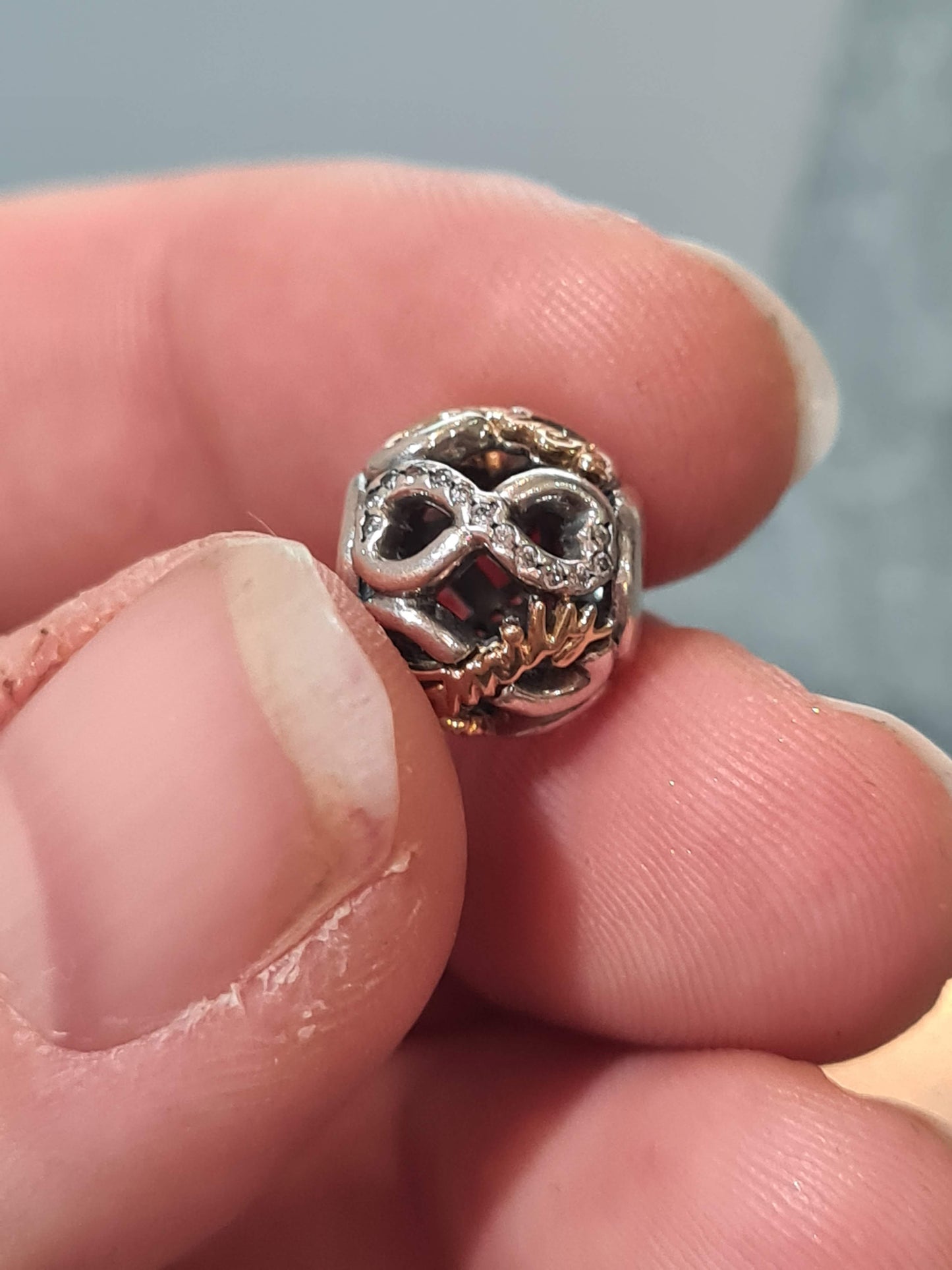 Genuine Pandora Family Forever Two Tone Infinity Charm