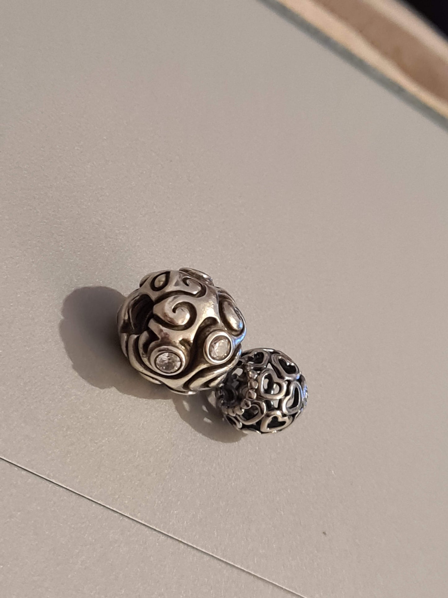 Genuine Pandora Huge Large Clear CZ Stone Heavy Day Dream Charm