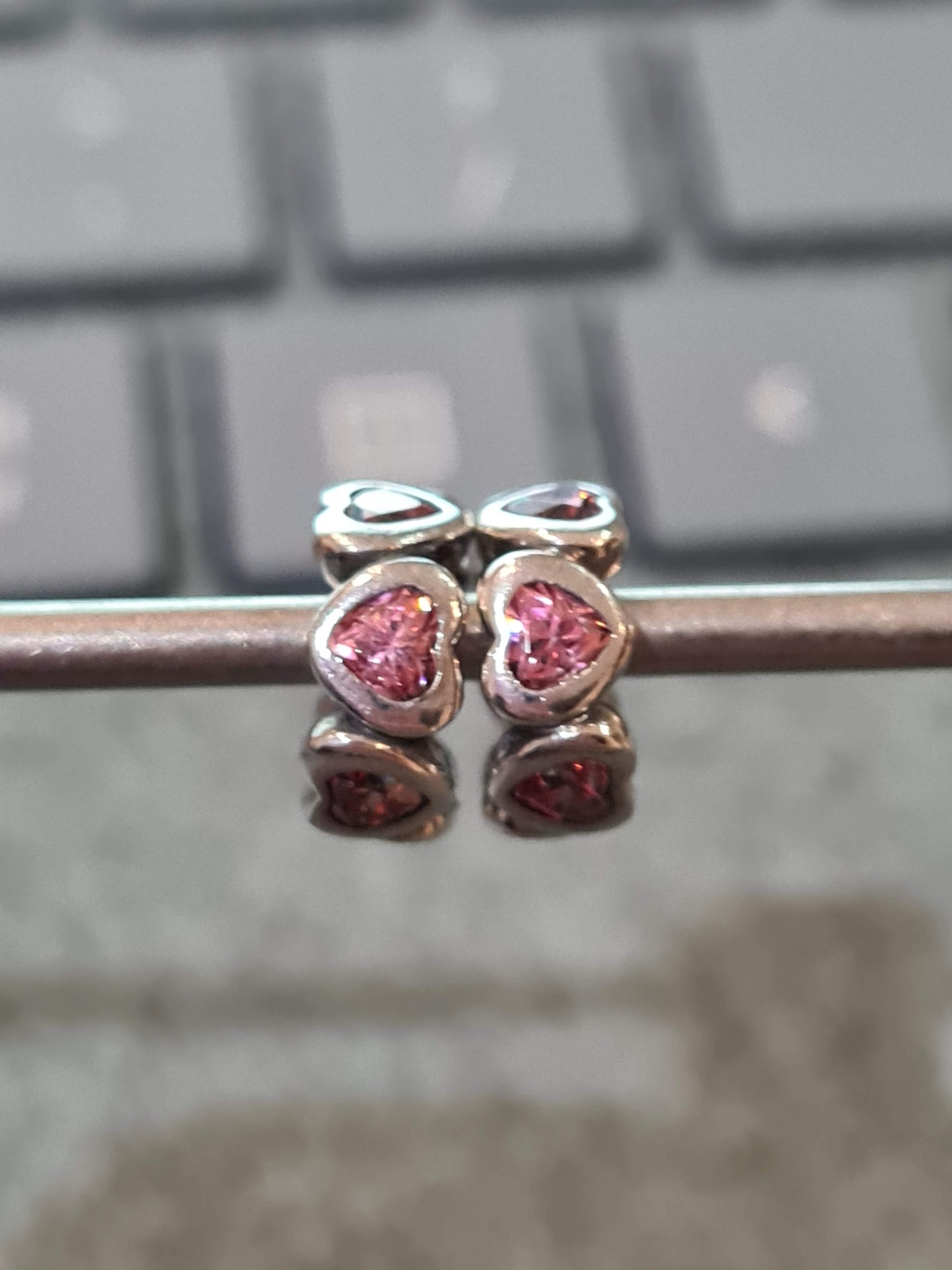 Genuine Pandora Heart CZ Spacer Spacers