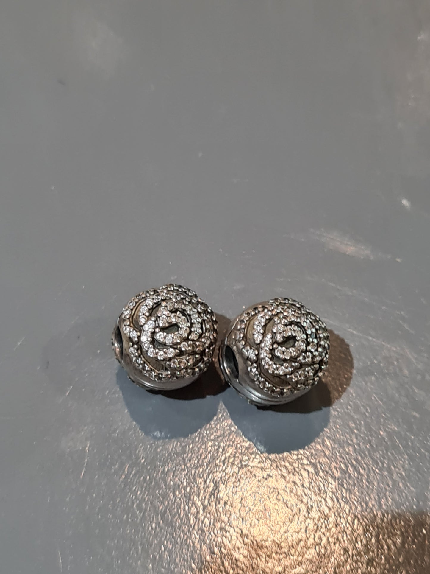 Genuine Pandora Beauty and The Beast Clips Shimmering Roses Pave SINGLE CLIP