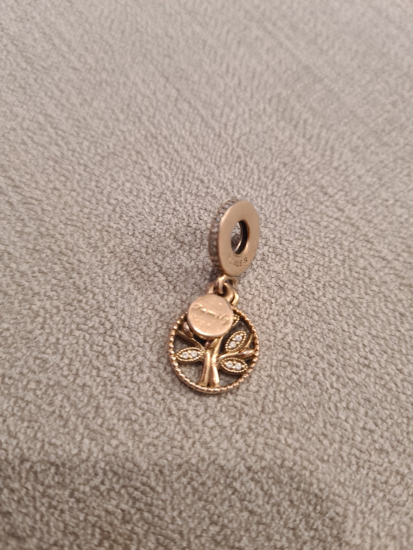 Genuine Pandora Rose Gold Family Tree Charm Dangle
