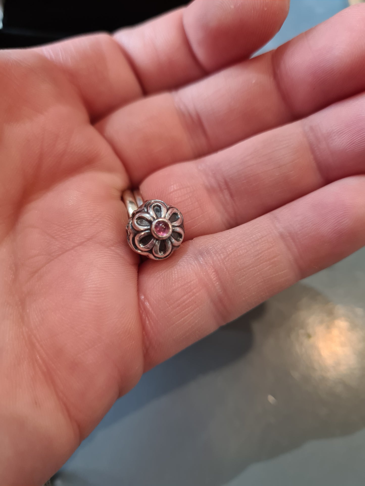 Genuine Pandora Zinnia Clip Amethyst Colour Choice Stone