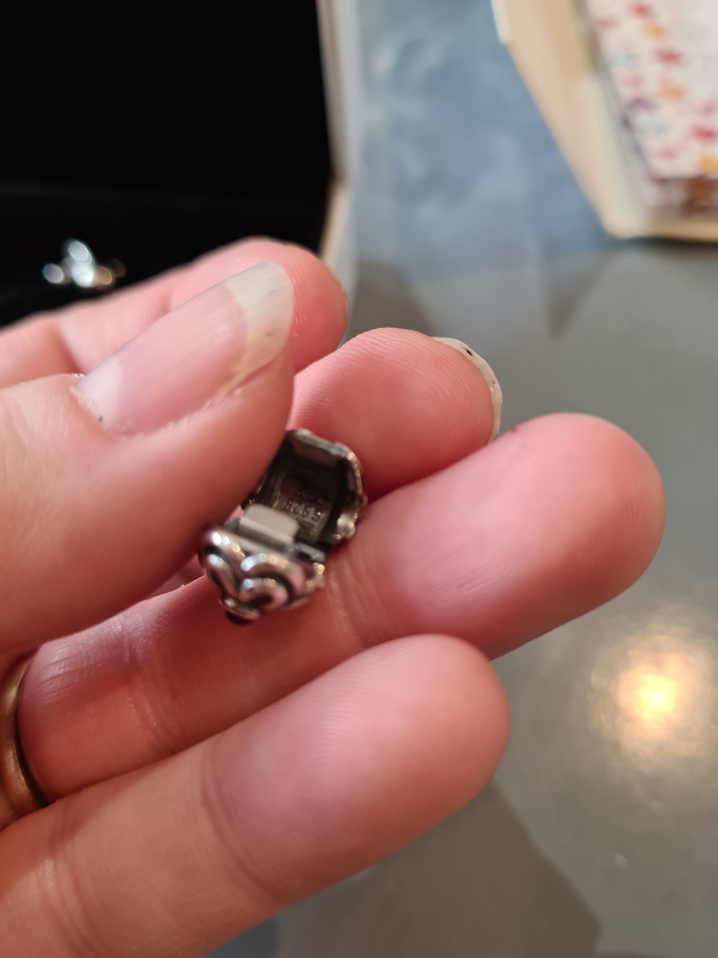 Genuine Pandora Zinnia Clip Amethyst Colour Choice Stone