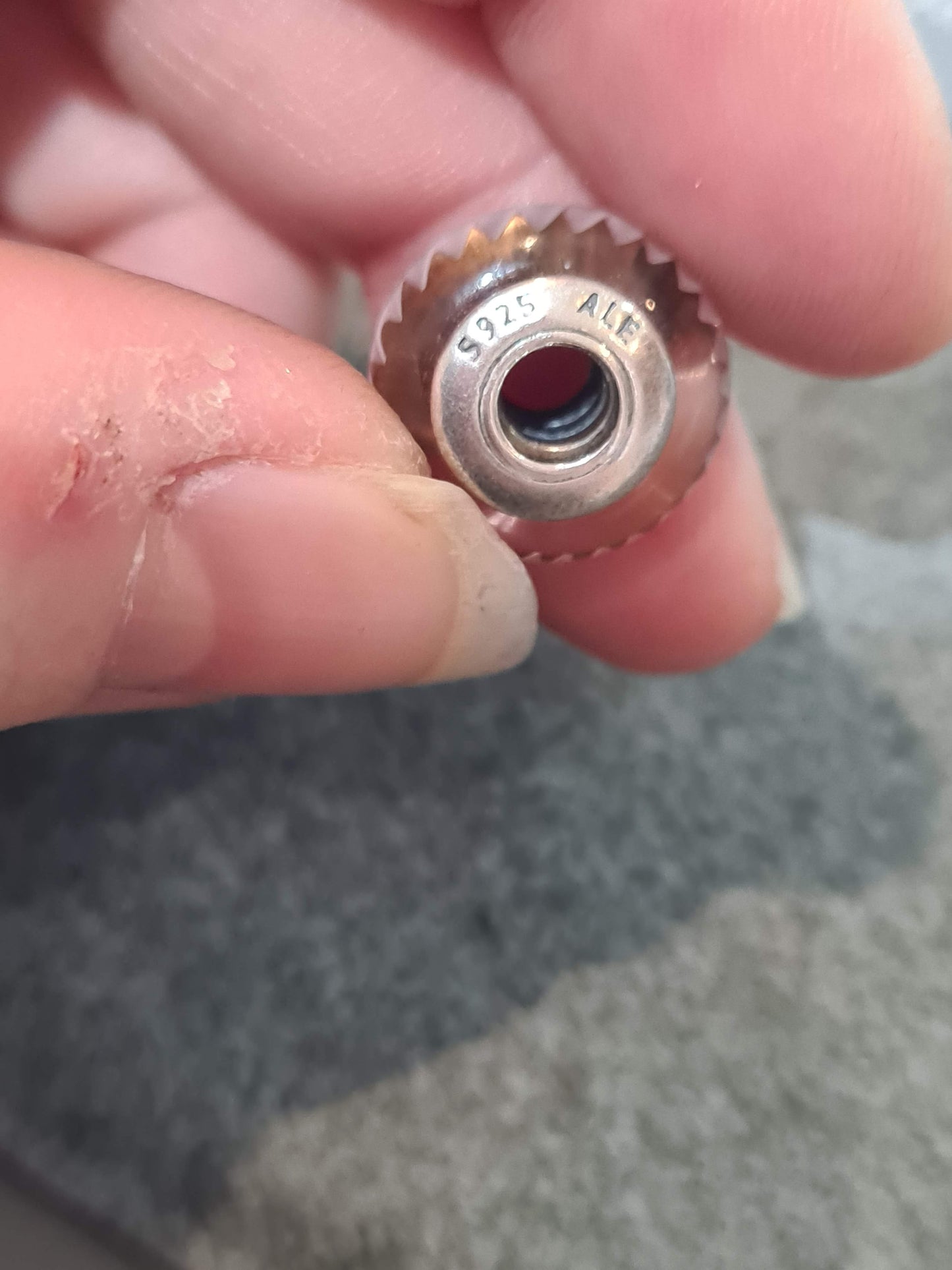 Genuine Pandora Pink Line Murano Glass Charm